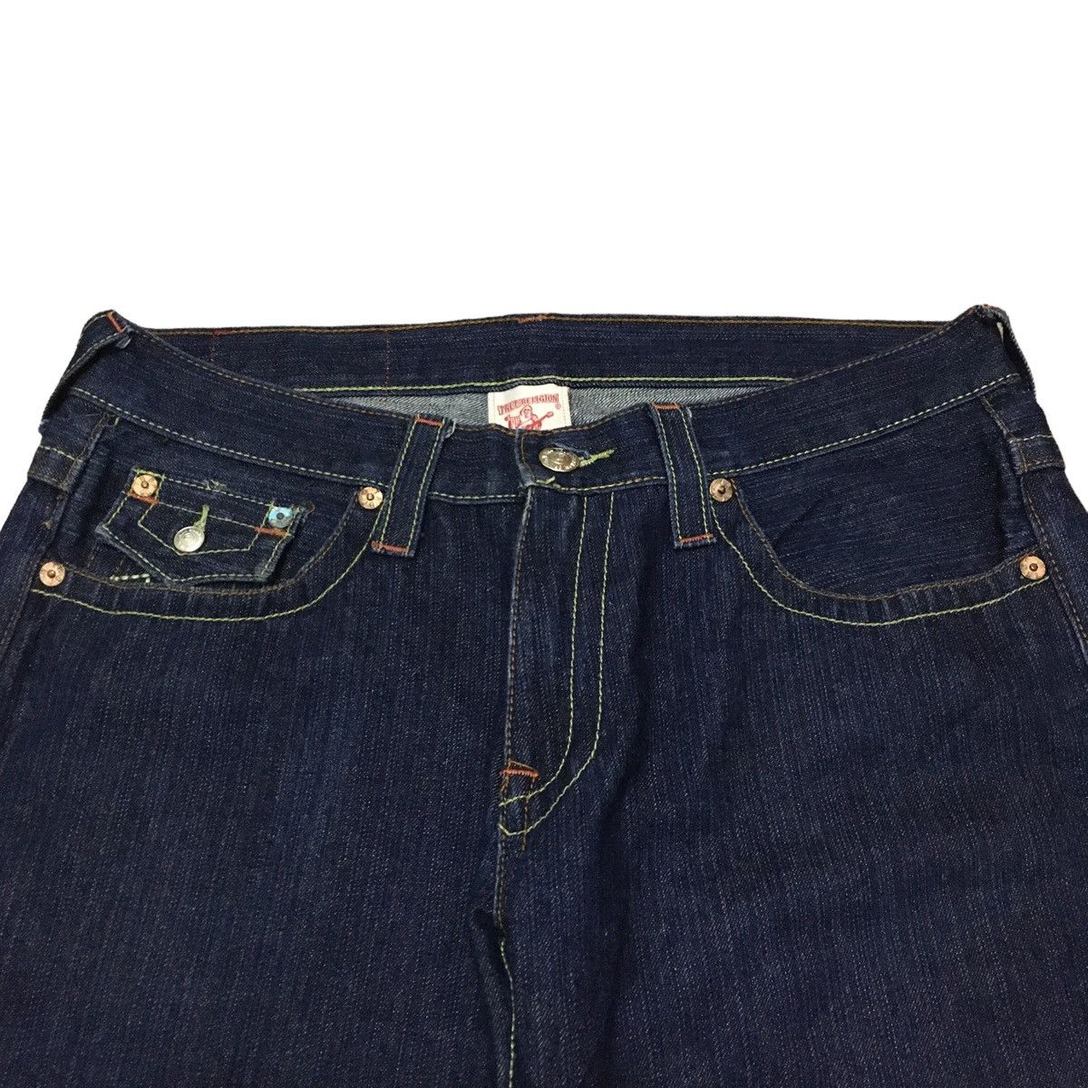True Religion Rare Design Vintage Brand True Religion Sukajan Jeans 1990s Size US 36 / EU 52 - 4 Thumbnail