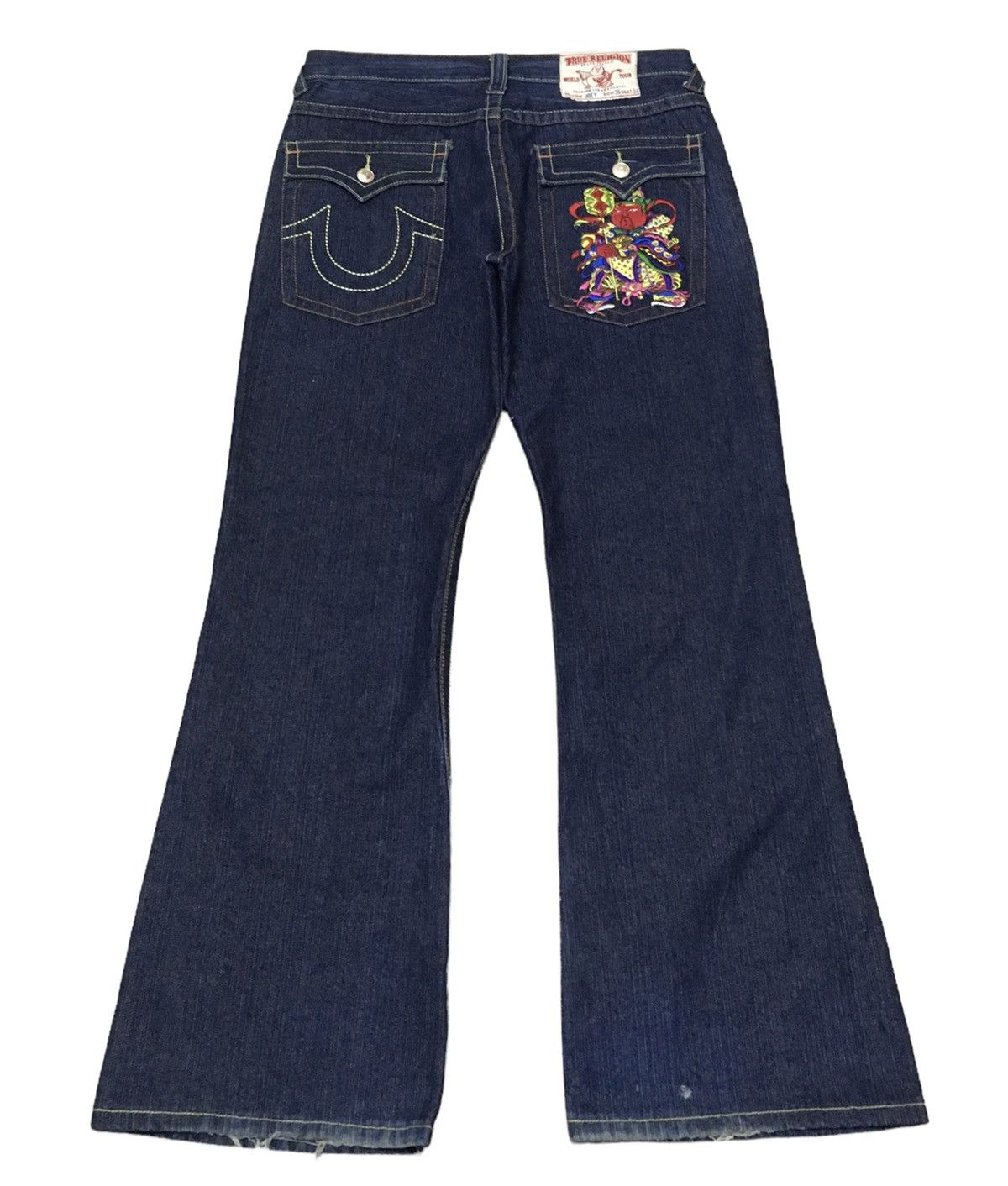 True Religion Rare Design Vintage Brand True Religion Sukajan Jeans 1990s Size US 36 / EU 52 - 1 Thumbnail