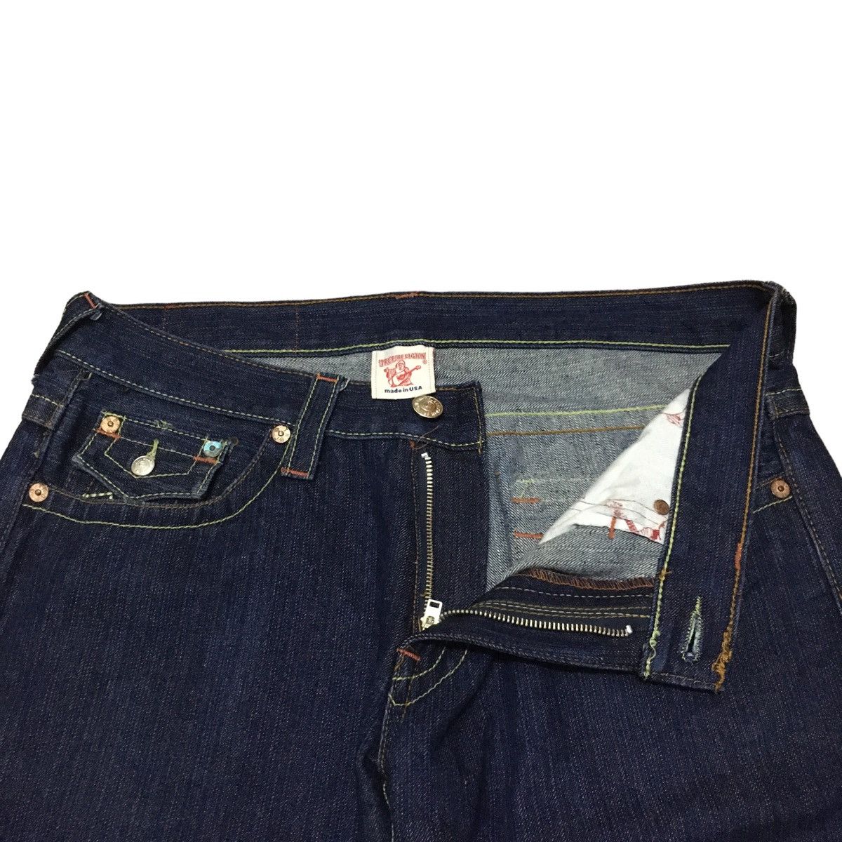 True Religion Rare Design Vintage Brand True Religion Sukajan Jeans 1990s Size US 36 / EU 52 - 6 Thumbnail