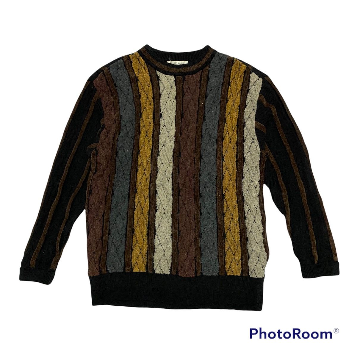 Japanese Brand × Vintage Vintage Gran signore Multicolour Knitwear Size US L / EU 52-54 / 3 - 1 Thumbnail