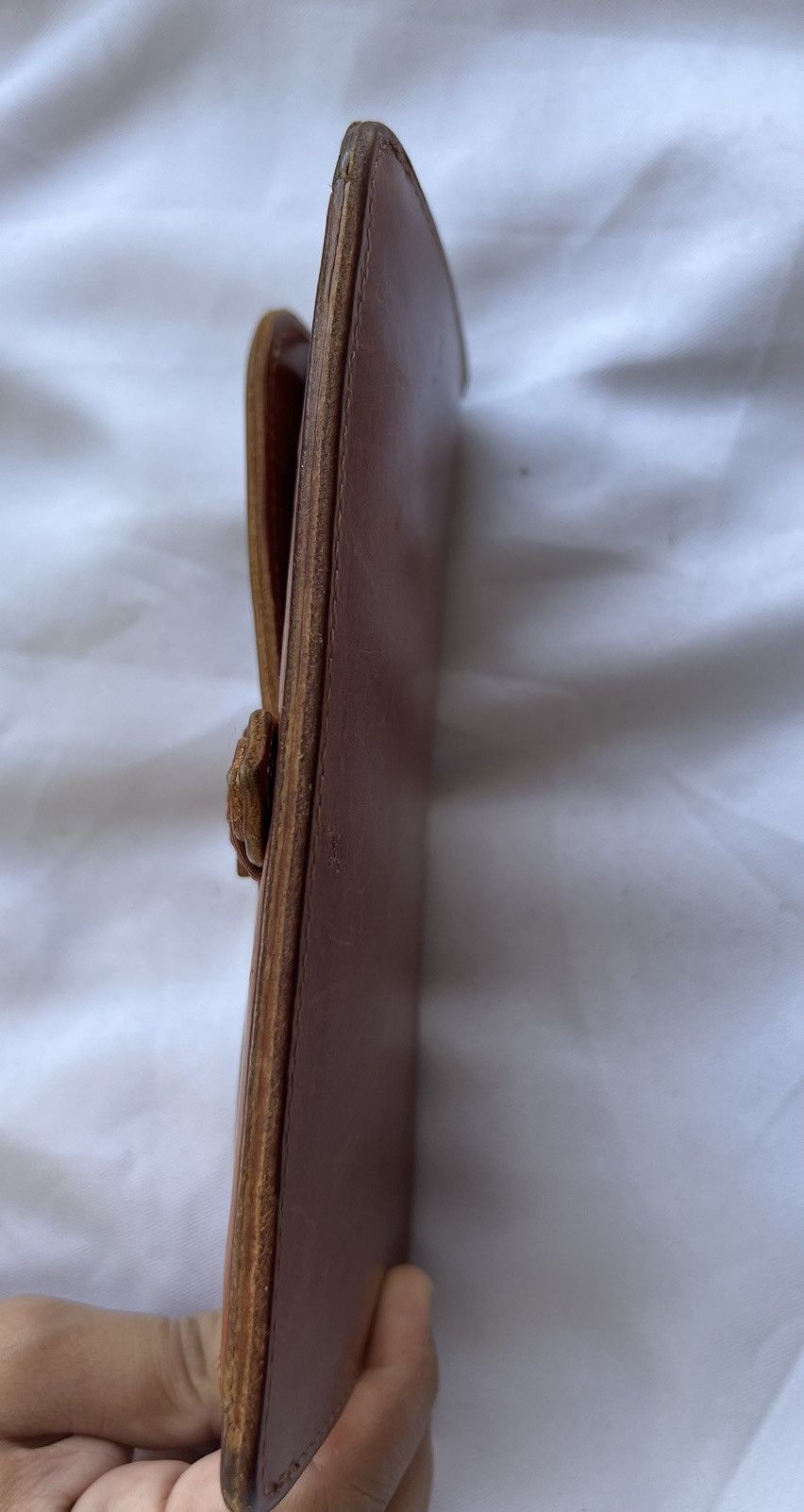 Porter Vintage Porter Vegetable Tanned Leather Envelope Wallet Size ONE SIZE - 12 Thumbnail