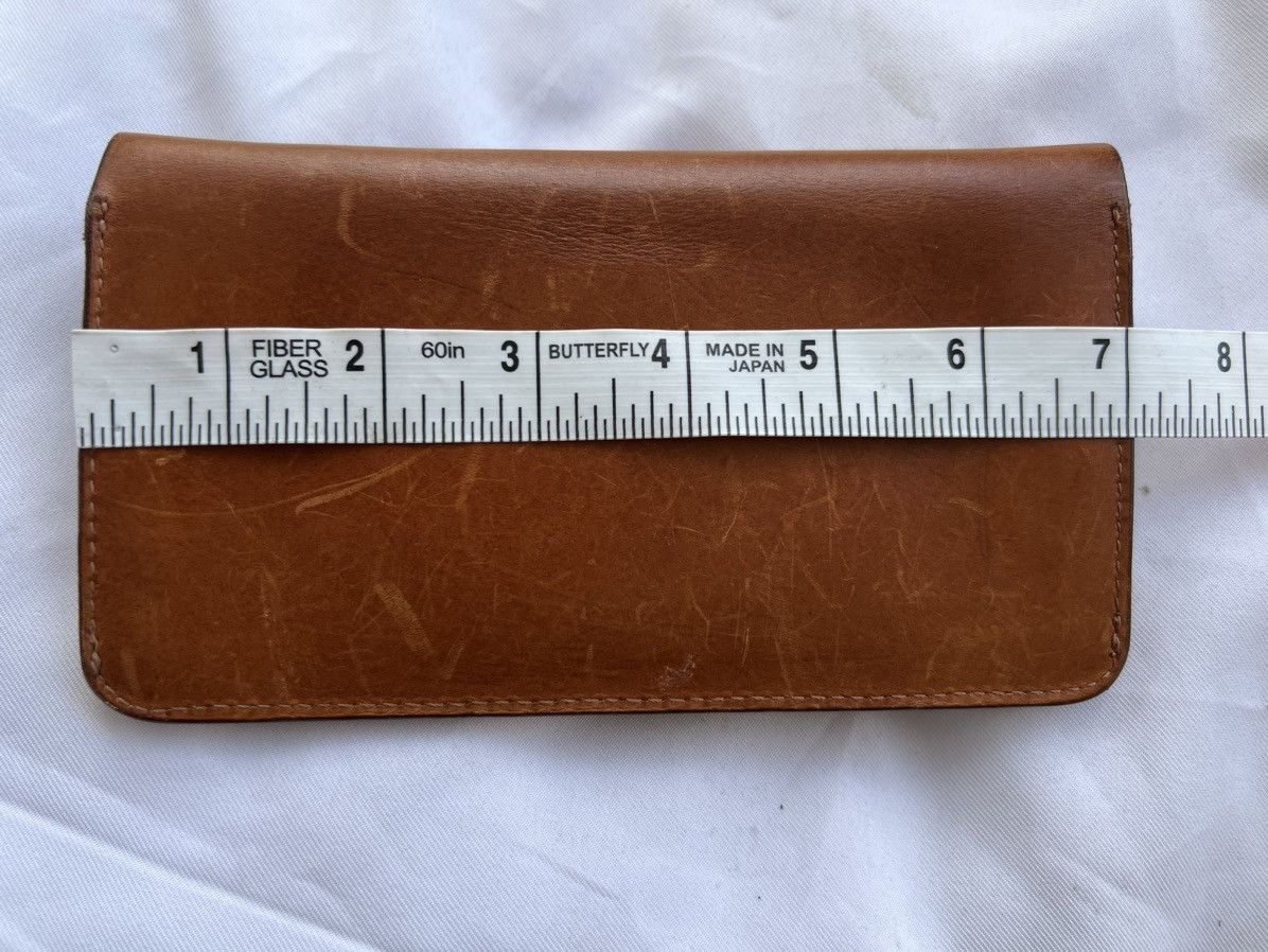 Porter Vintage Porter Vegetable Tanned Leather Envelope Wallet Size ONE SIZE - 14 Thumbnail