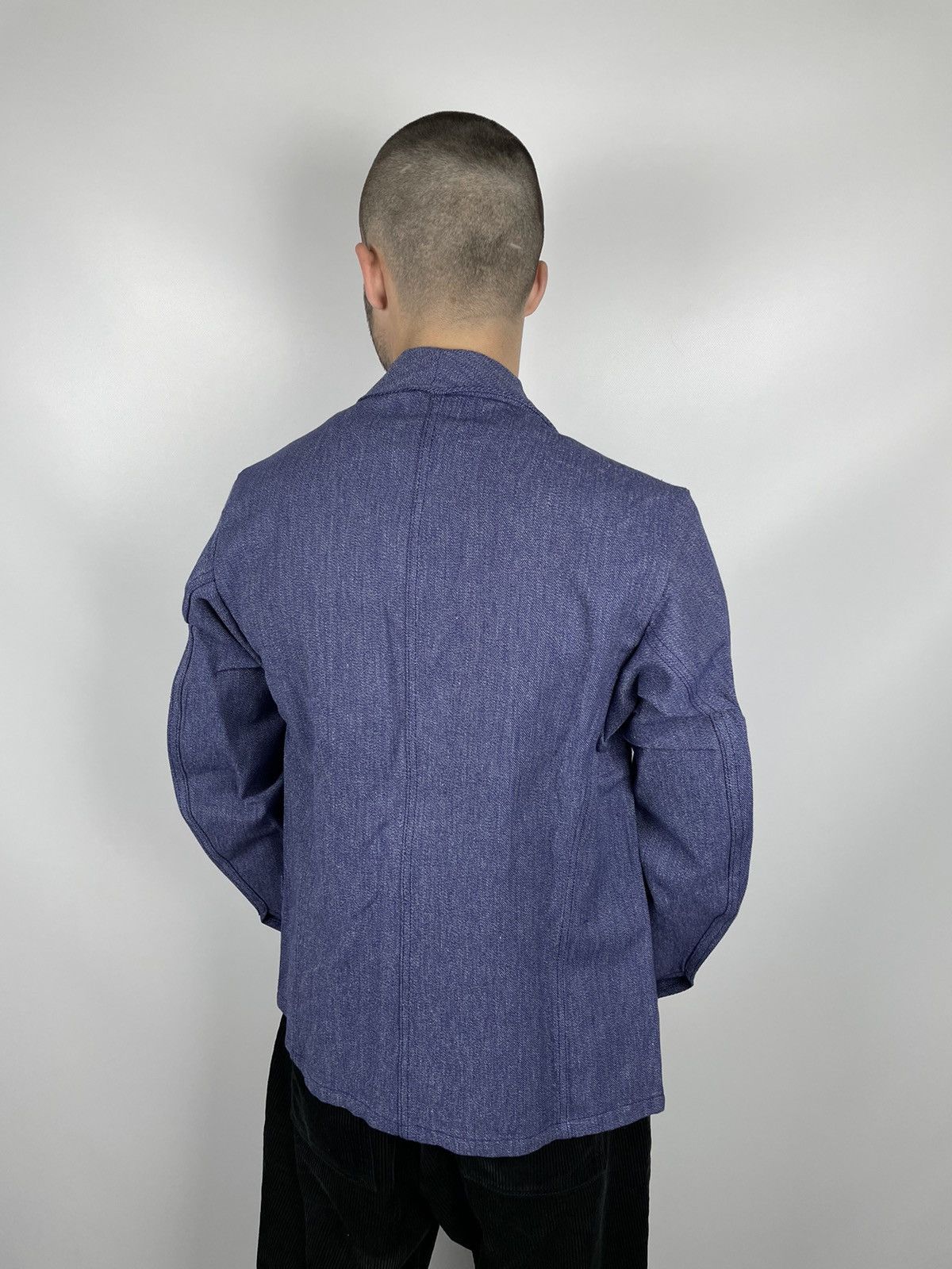 Le Laboureur × Vintage Vintage French Workwear Chore Coat Jacket Sanfor Lutteurs Size US S / EU 44-46 / 1 - 2 Thumbnail