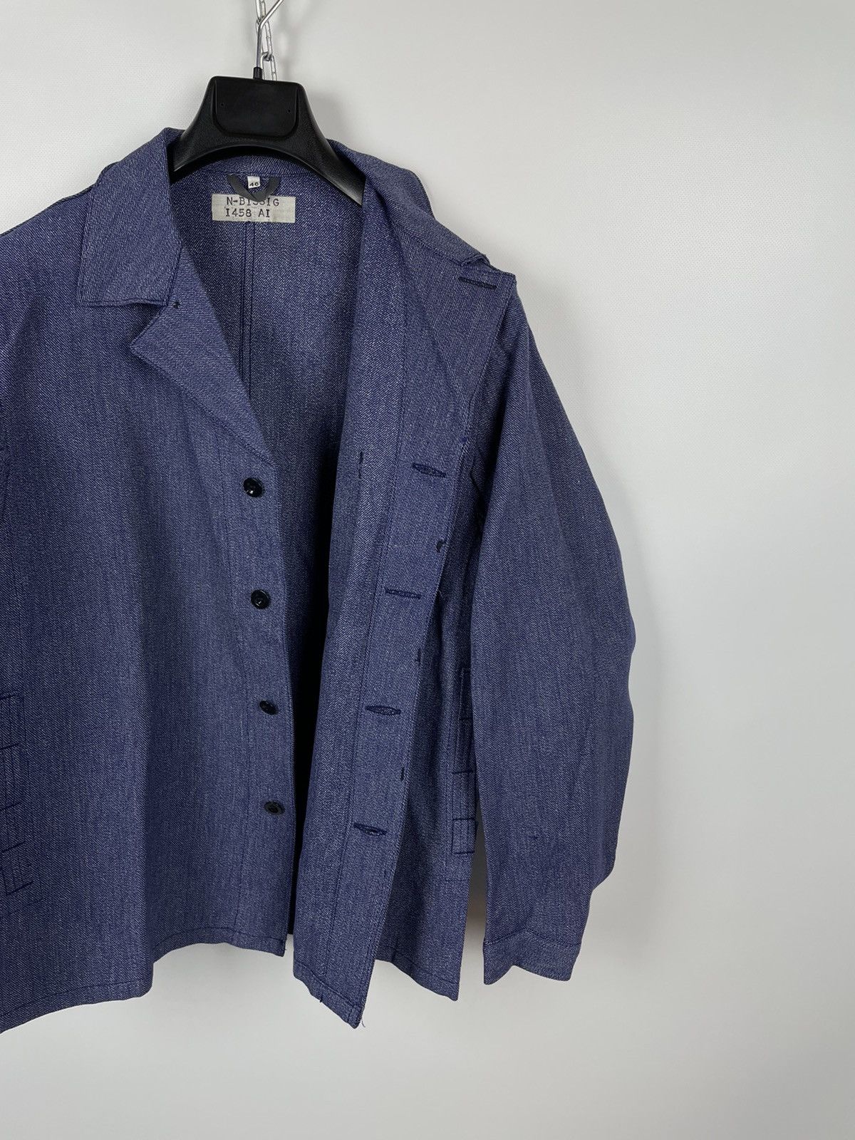 Le Laboureur × Vintage Vintage French Workwear Chore Coat Jacket Sanfor Lutteurs Size US S / EU 44-46 / 1 - 9 Thumbnail