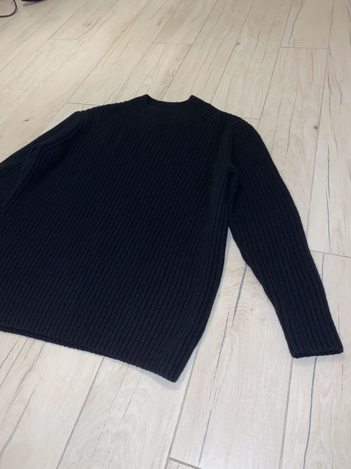 Dries Van Noten Dries Van Noten 3D Handknited Wool Black Sweater Size US M / EU 48-50 / 2 - 3 Thumbnail