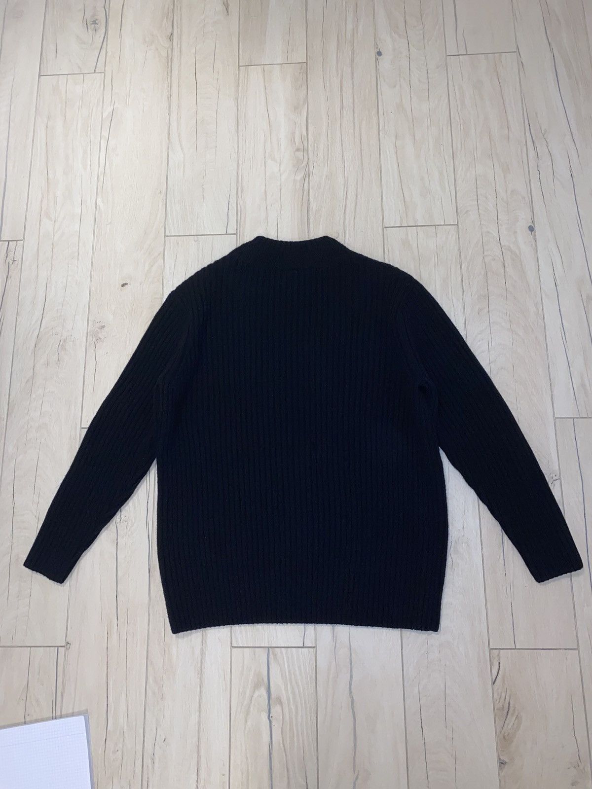 Dries Van Noten Dries Van Noten 3D Handknited Wool Black Sweater Size US M / EU 48-50 / 2 - 5 Thumbnail
