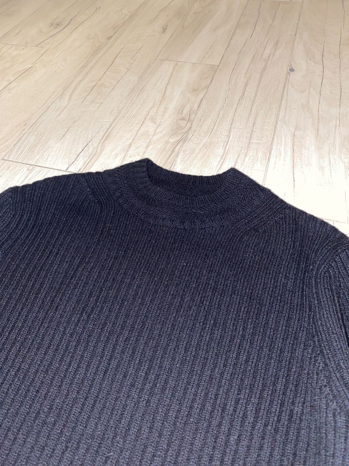 image of Avant Garde x Dries Van Noten 3D Handknited Wool Black Sweater, Men's (Size Medium)