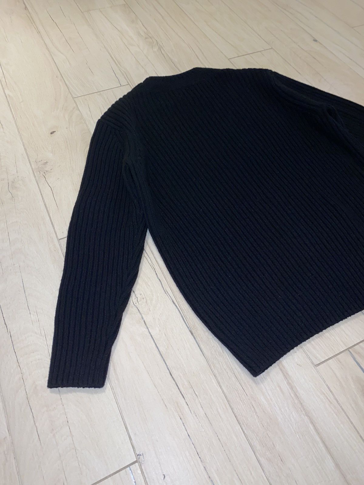 Dries Van Noten Dries Van Noten 3D Handknited Wool Black Sweater Size US M / EU 48-50 / 2 - 7 Thumbnail