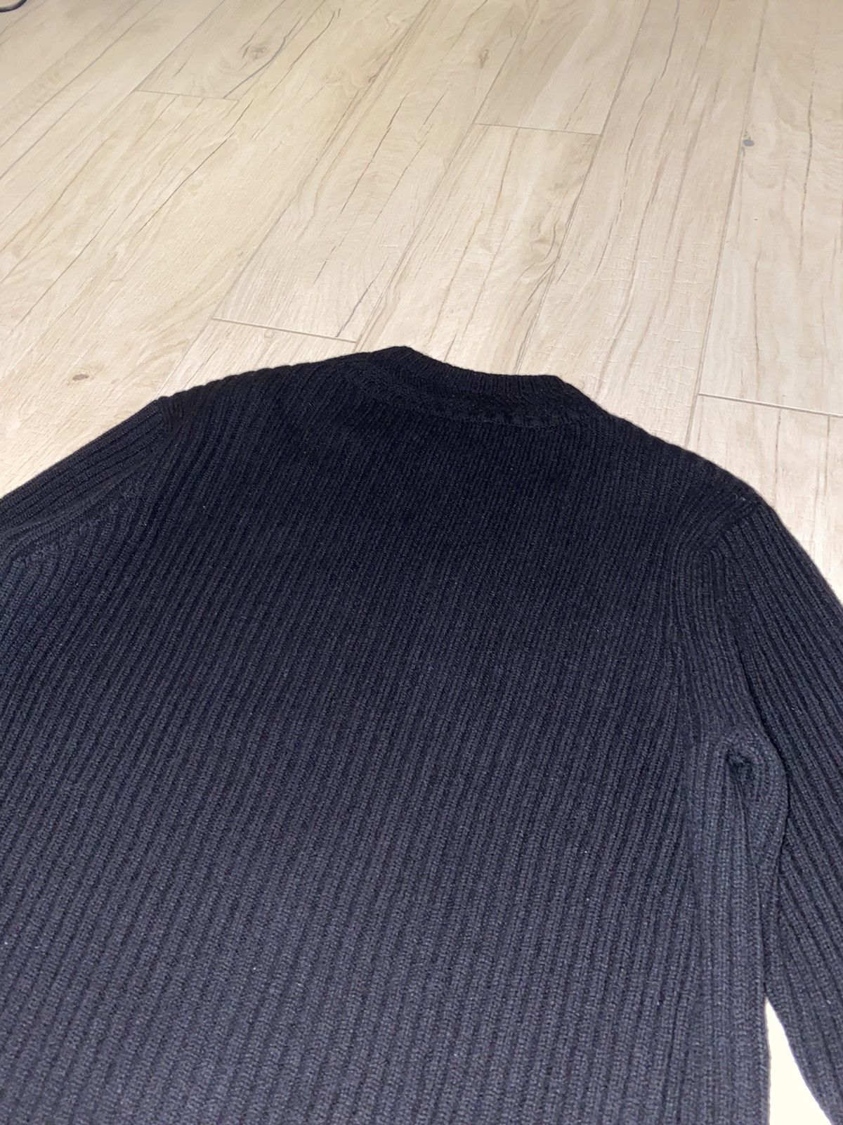 Dries Van Noten Dries Van Noten 3D Handknited Wool Black Sweater Size US M / EU 48-50 / 2 - 9 Thumbnail