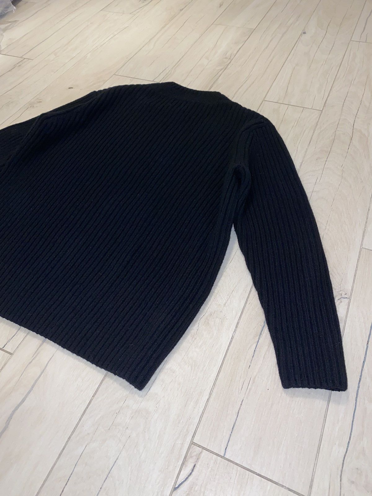 Dries Van Noten Dries Van Noten 3D Handknited Wool Black Sweater Size US M / EU 48-50 / 2 - 6 Thumbnail