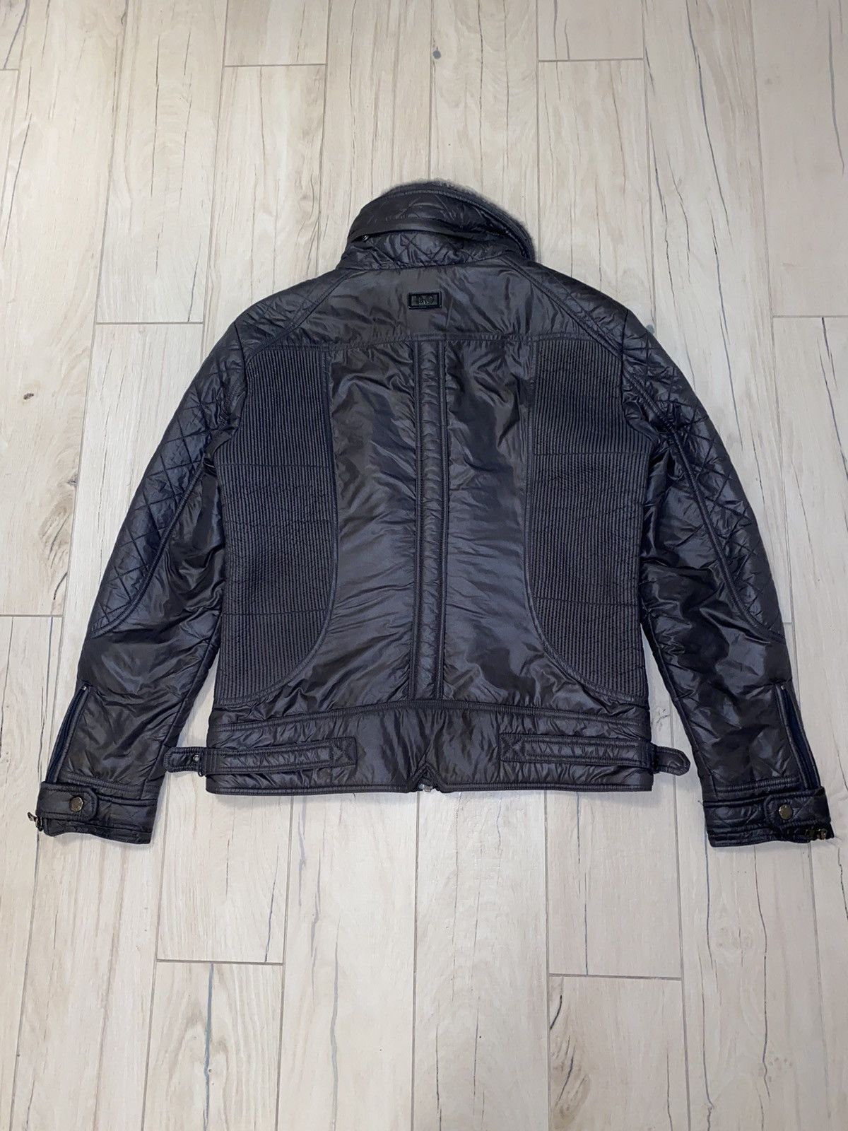 Dolce & Gabbana Dolce & Gabbana Aviator Biker Fur Techincal Jacket Size US L / EU 52-54 / 3 - 9 Thumbnail