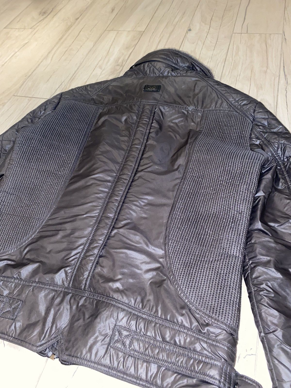 Dolce & Gabbana Dolce & Gabbana Aviator Biker Fur Techincal Jacket Size US L / EU 52-54 / 3 - 13 Thumbnail