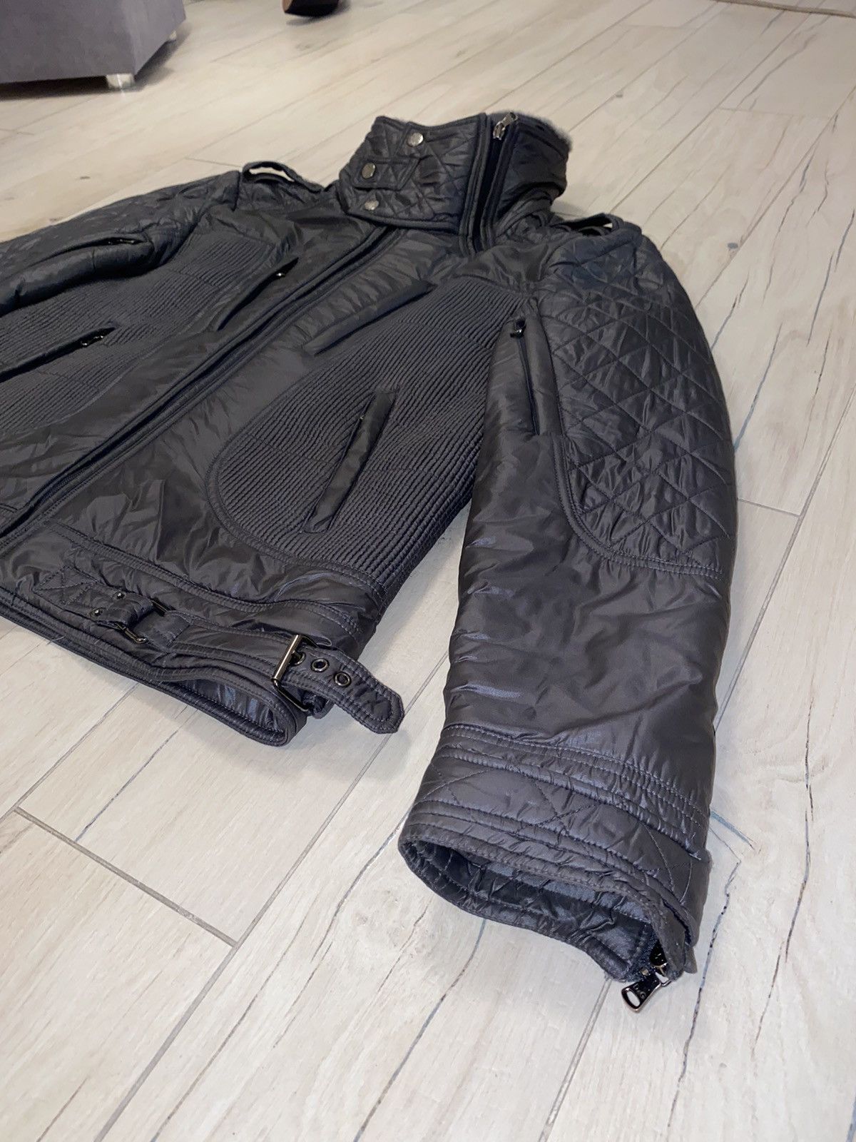 Dolce & Gabbana Dolce & Gabbana Aviator Biker Fur Techincal Jacket Size US L / EU 52-54 / 3 - 4 Thumbnail