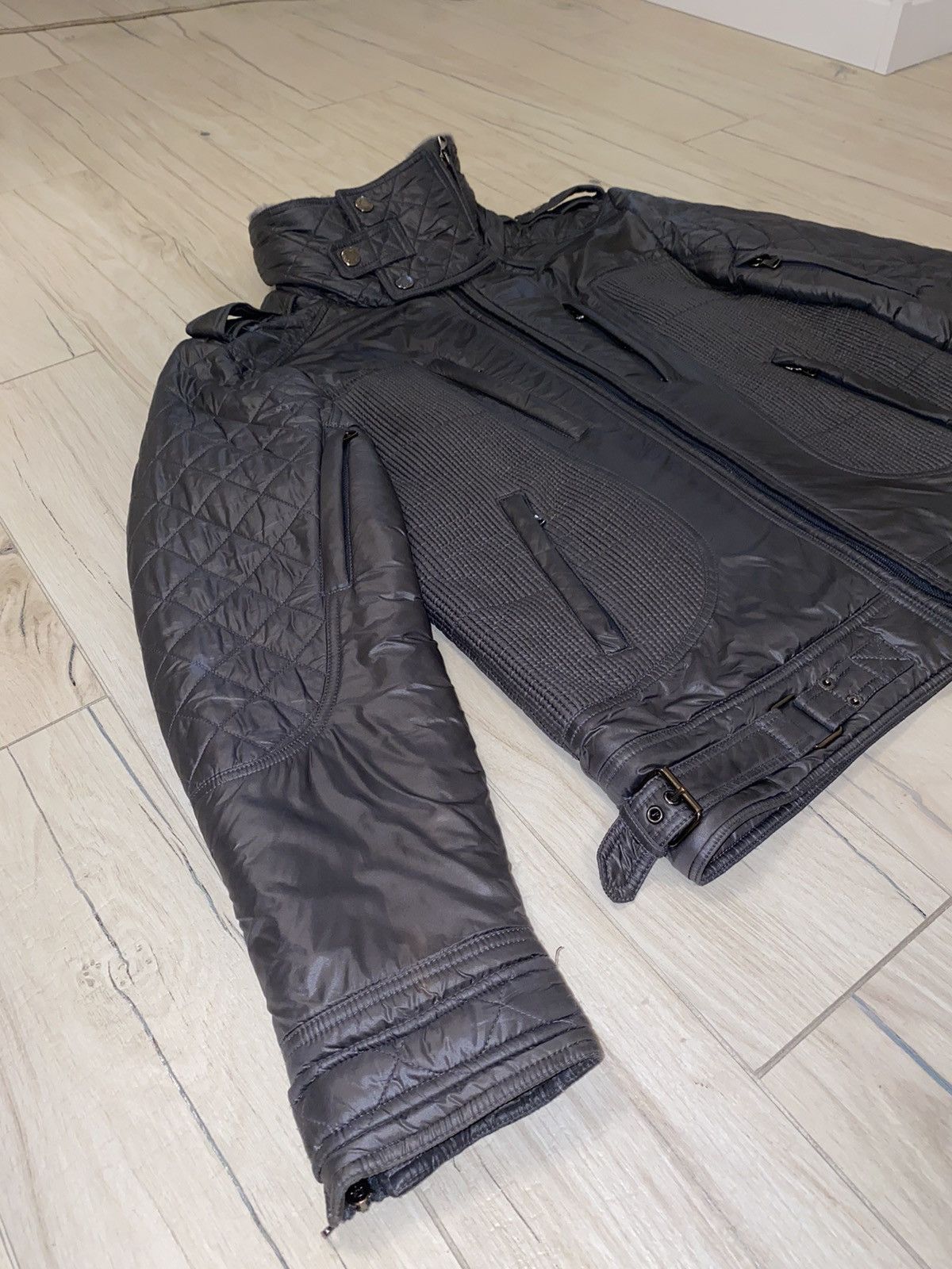 Dolce & Gabbana Dolce & Gabbana Aviator Biker Fur Techincal Jacket Size US L / EU 52-54 / 3 - 5 Thumbnail