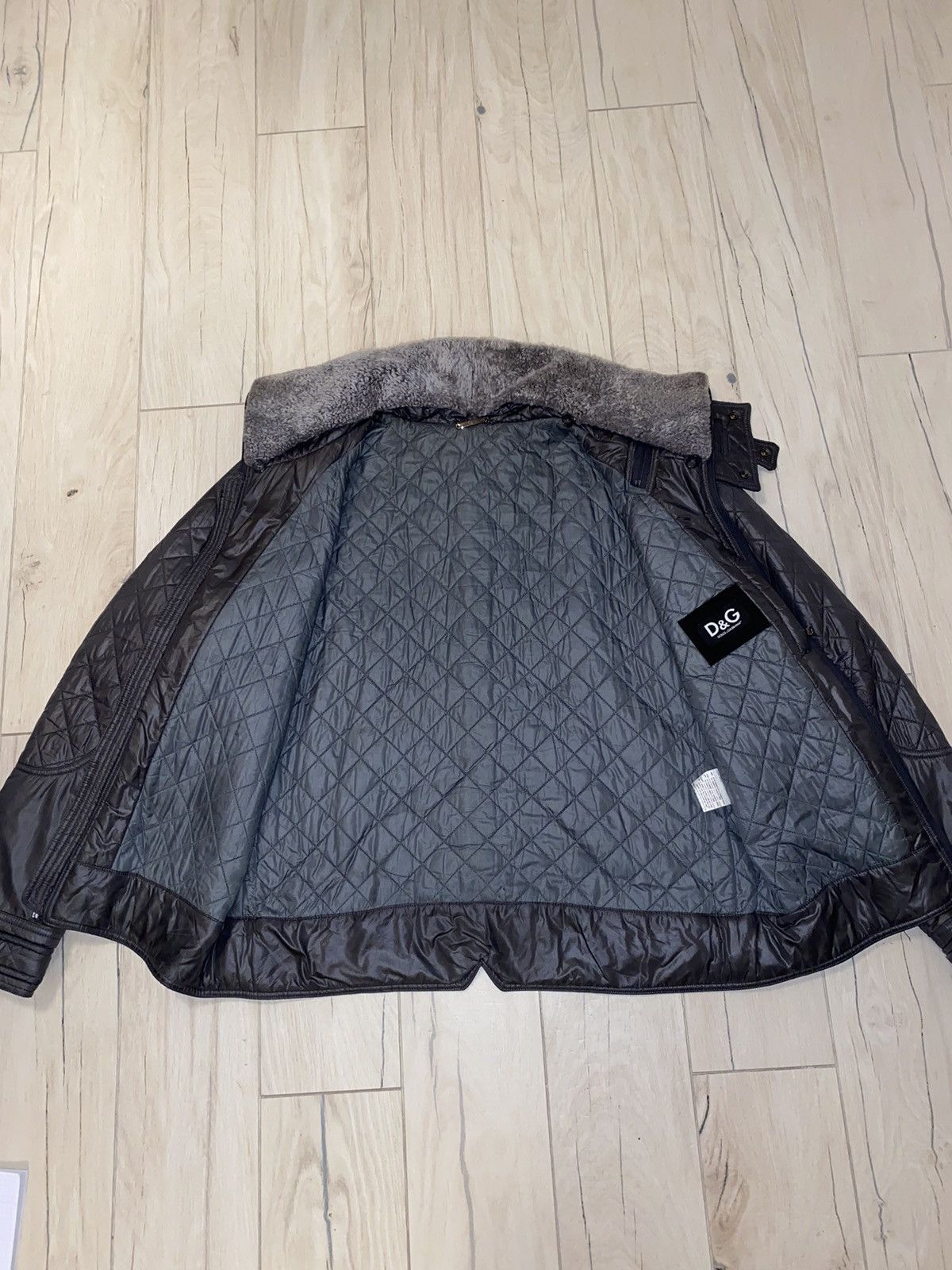 Dolce & Gabbana Dolce & Gabbana Aviator Biker Fur Techincal Jacket Size US L / EU 52-54 / 3 - 14 Thumbnail