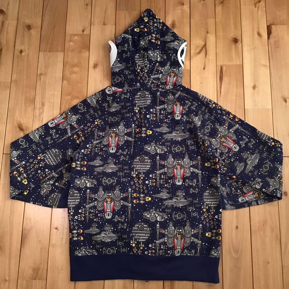 Bape × Star Wars BAPE × starwars milo full zip hoodie galaxy space Size US M / EU 48-50 / 2 - 5 Thumbnail