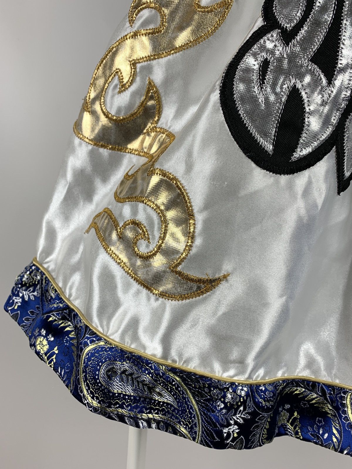Japanese Brand Vintage Muay Thai Boxing Blue/White Shorts Size US 32 / EU 48 - 6 Thumbnail
