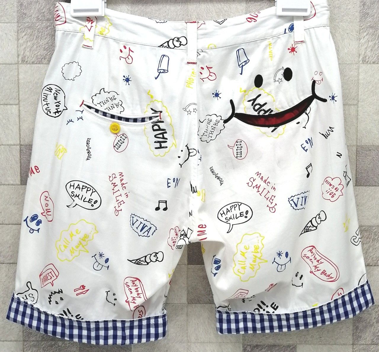 Japanese Brand 🔥DOPE!🔥UP!SMILE Fun! Japanese Brand Shorts Size US 32 / EU 48 - 3 Thumbnail