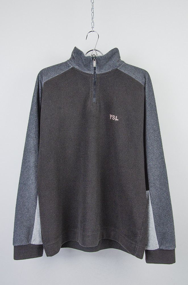 Yves Saint Laurent SAINT LAURENT JEANS Sherpa Fleece Zip Pullover Size US L / EU 52-54 / 3 - 1 Thumbnail