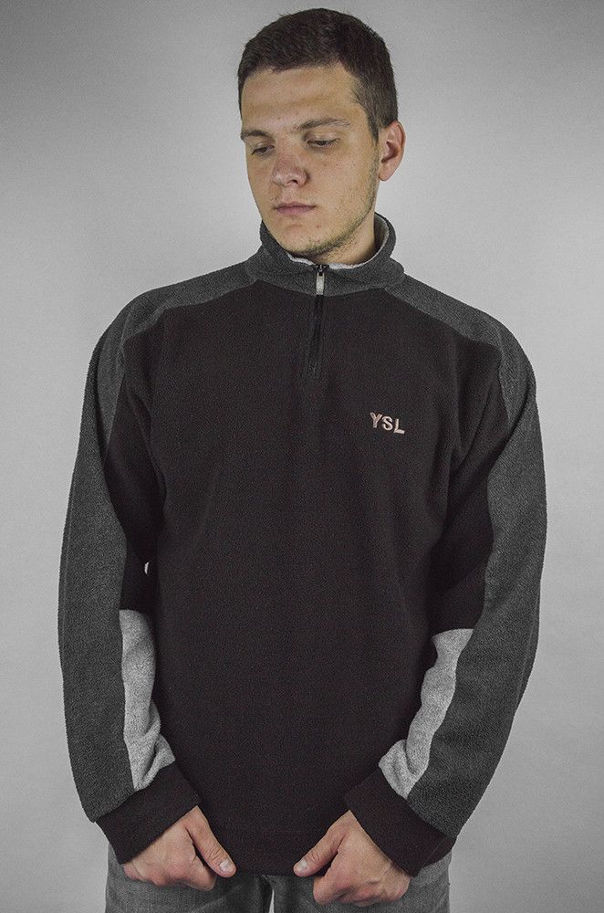 Yves Saint Laurent SAINT LAURENT JEANS Sherpa Fleece Zip Pullover Size US L / EU 52-54 / 3 - 3 Thumbnail