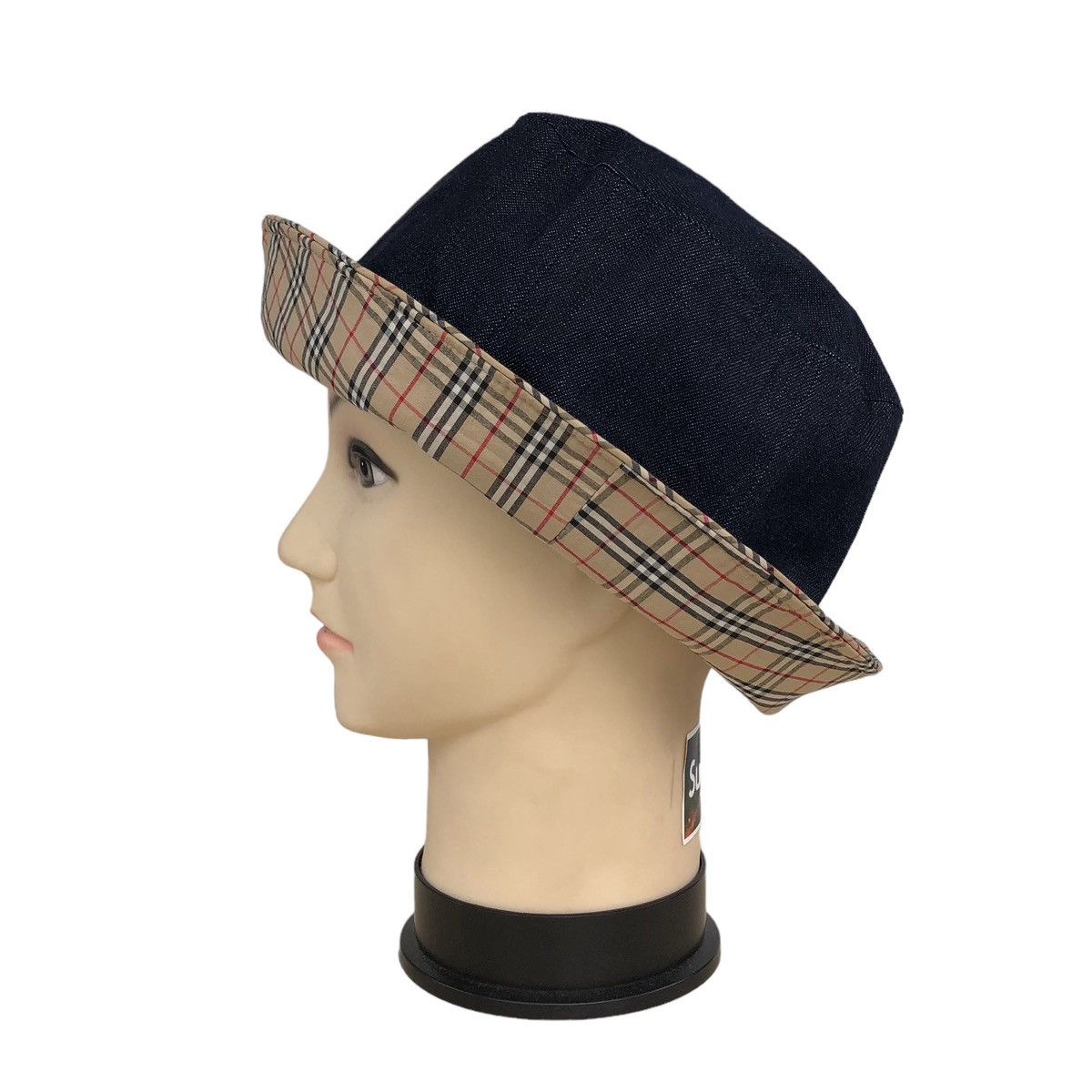 Burberry Burberry Blue Label Denim Novacheck Bucket Hat Size ONE SIZE - 1 Thumbnail