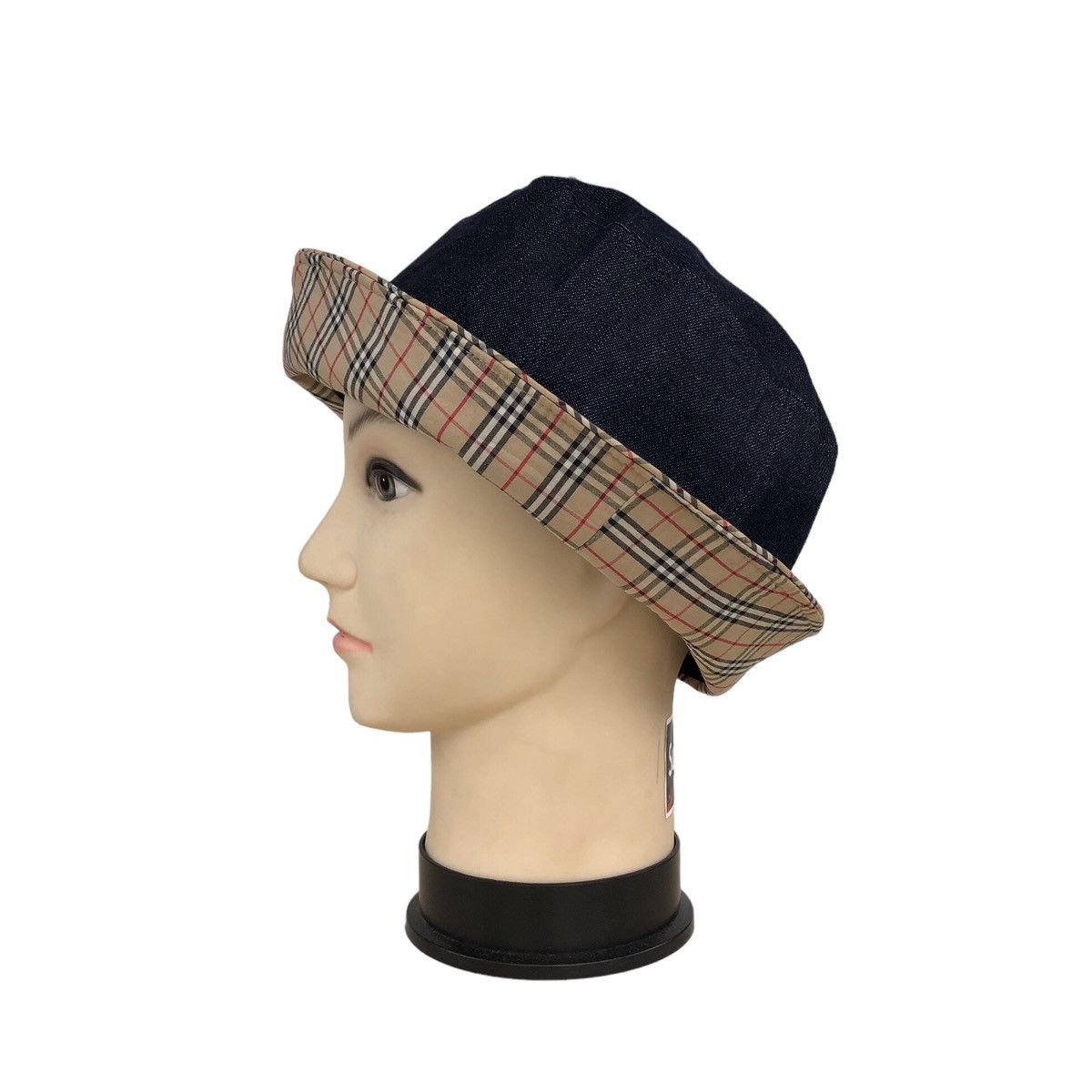 Burberry Burberry Blue Label Denim Novacheck Bucket Hat Size ONE SIZE - 7 Thumbnail