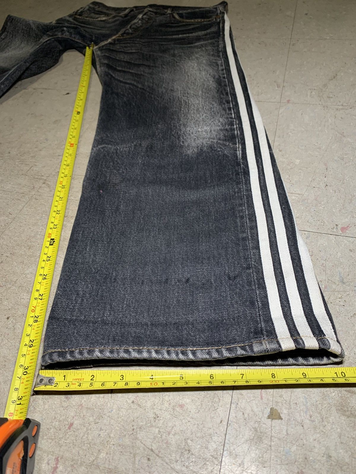 Adidas Y-3 Yohji Yamamoto SS04 3 Strip Spotted Horse Denim Jeans Size US 32 / EU 48 - 21 Thumbnail