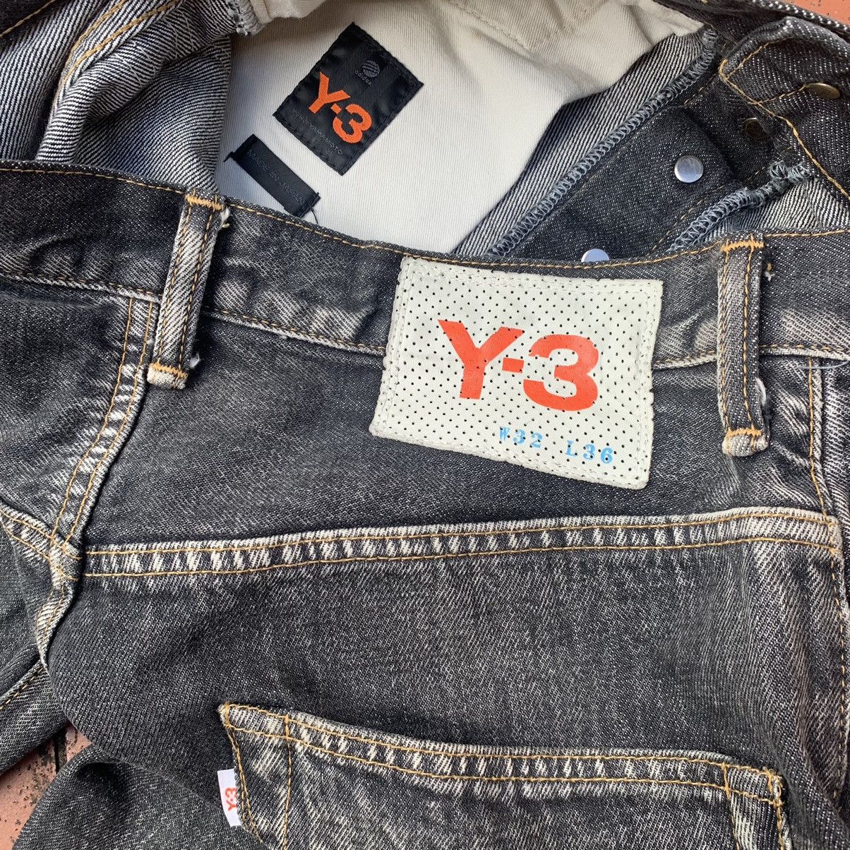 Adidas Y-3 Yohji Yamamoto SS04 3 Strip Spotted Horse Denim Jeans Size US 32 / EU 48 - 12 Thumbnail