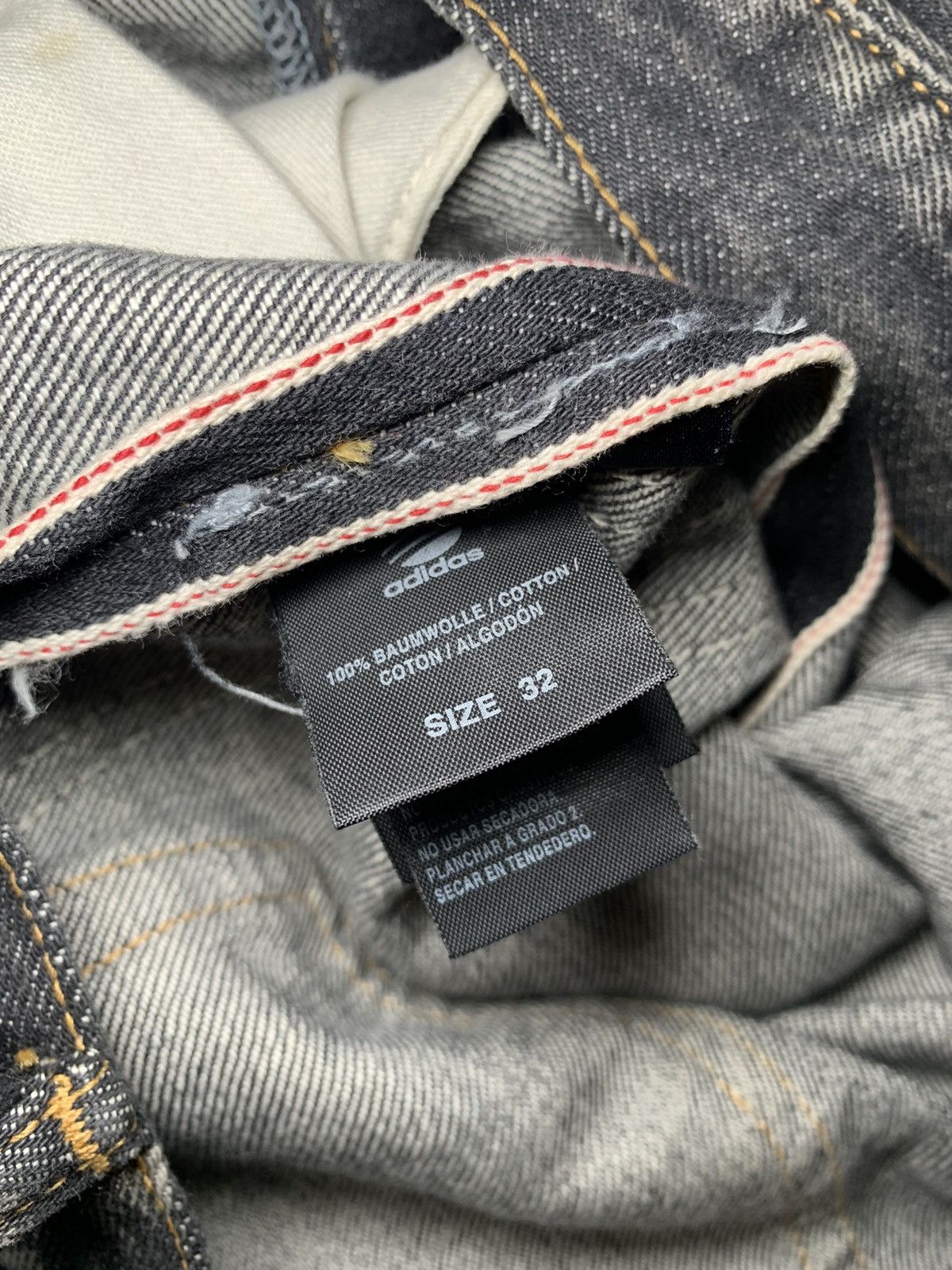 Adidas Y-3 Yohji Yamamoto SS04 3 Strip Spotted Horse Denim Jeans Size US 32 / EU 48 - 22 Thumbnail