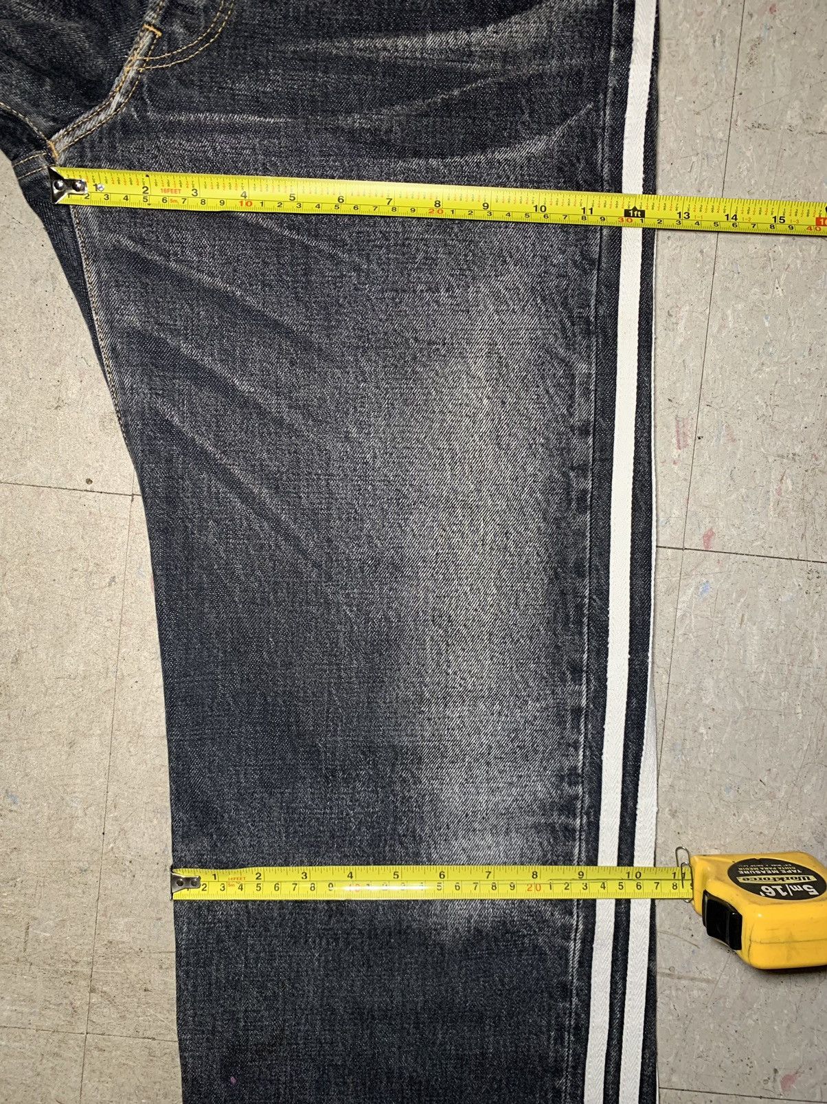 Adidas Y-3 Yohji Yamamoto SS04 3 Strip Spotted Horse Denim Jeans Size US 32 / EU 48 - 20 Thumbnail
