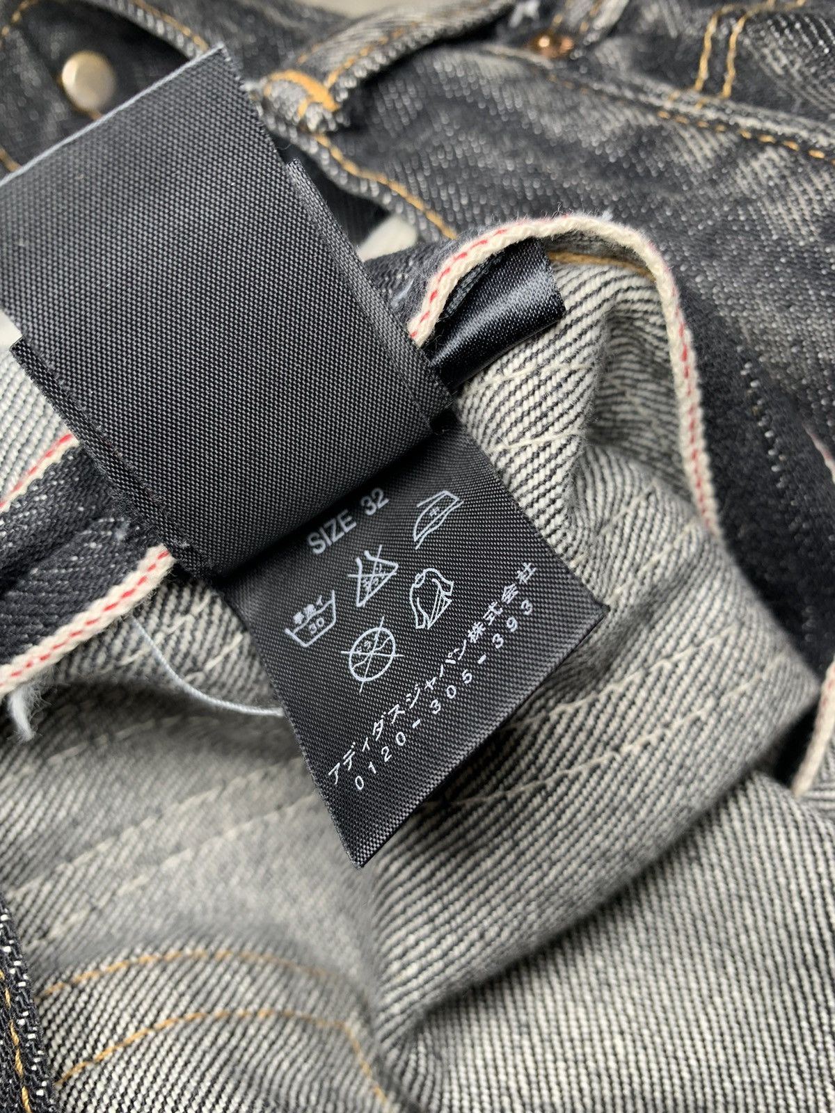 Adidas Y-3 Yohji Yamamoto SS04 3 Strip Spotted Horse Denim Jeans Size US 32 / EU 48 - 23 Thumbnail