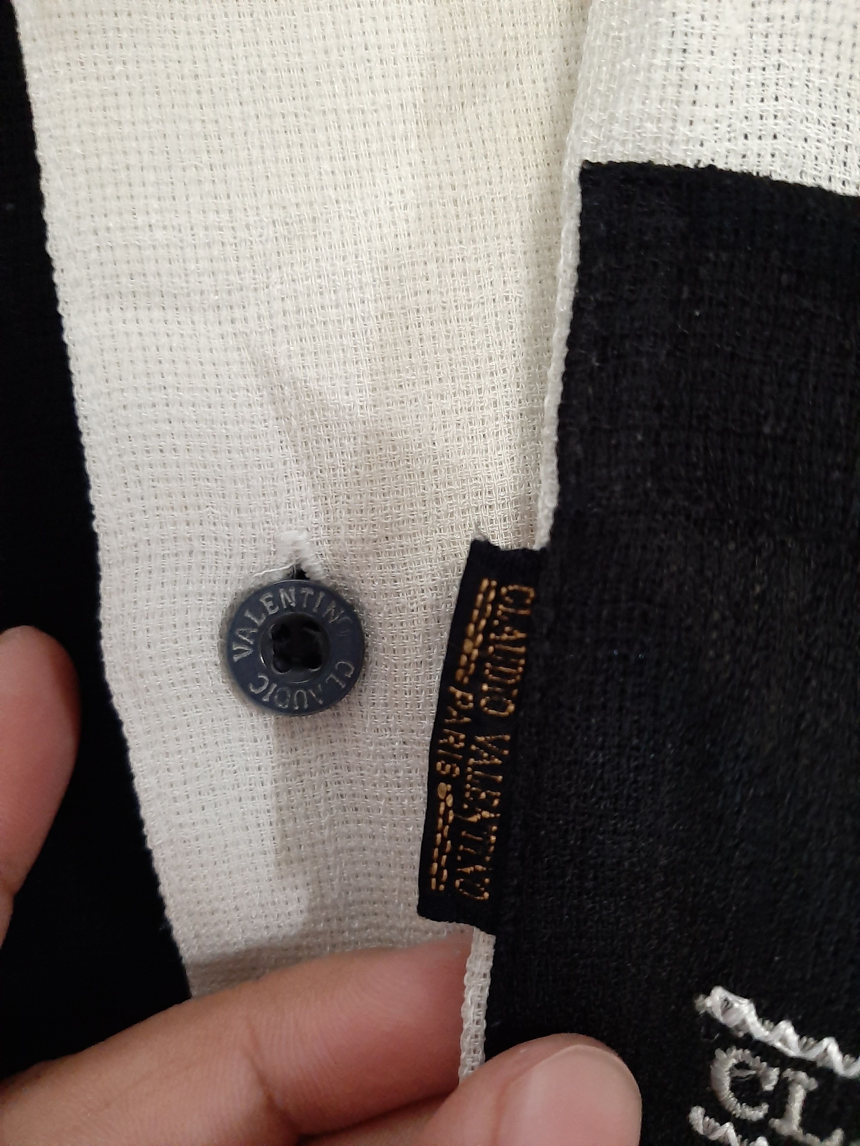 Designer × Valentino × Vintage VINTAGE CLAUDIO VALENTINO EMBROIDERY POLO SHIRT Size US M / EU 48-50 / 2 - 3 Thumbnail