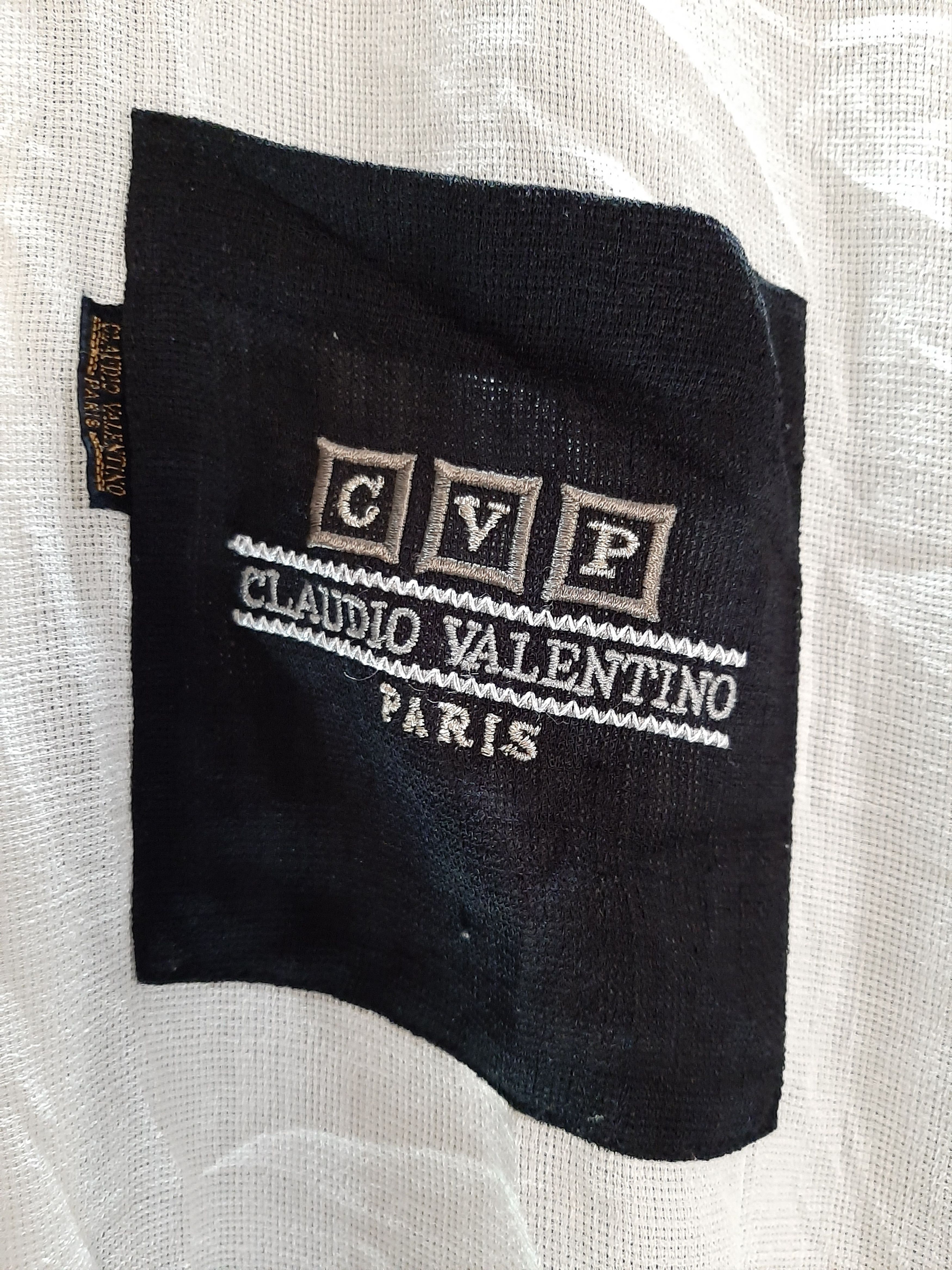 Designer × Valentino × Vintage VINTAGE CLAUDIO VALENTINO EMBROIDERY POLO SHIRT Size US M / EU 48-50 / 2 - 2 Thumbnail