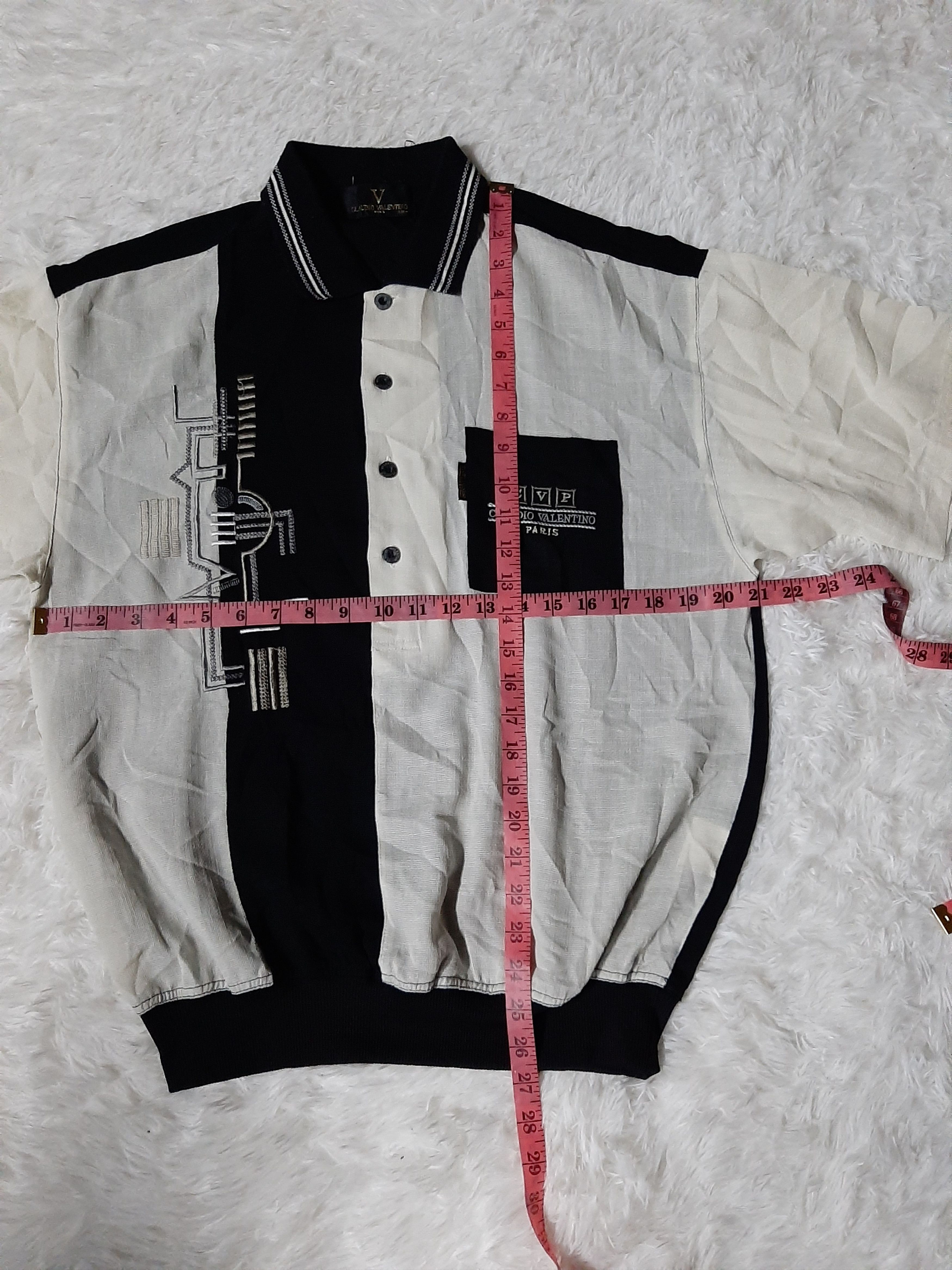 Designer × Valentino × Vintage VINTAGE CLAUDIO VALENTINO EMBROIDERY POLO SHIRT Size US M / EU 48-50 / 2 - 9 Thumbnail