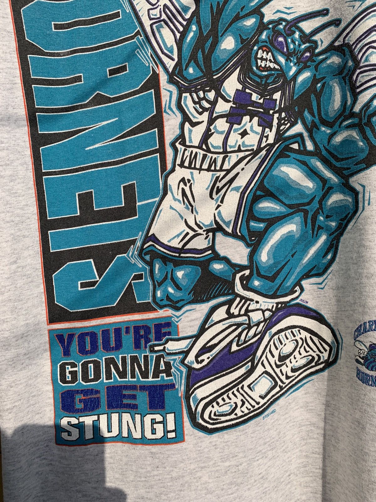 NBA Vintage Charlotte Hornets Starter NBA Single Stitch T-Shirt Size US M / EU 48-50 / 2 - 5 Thumbnail