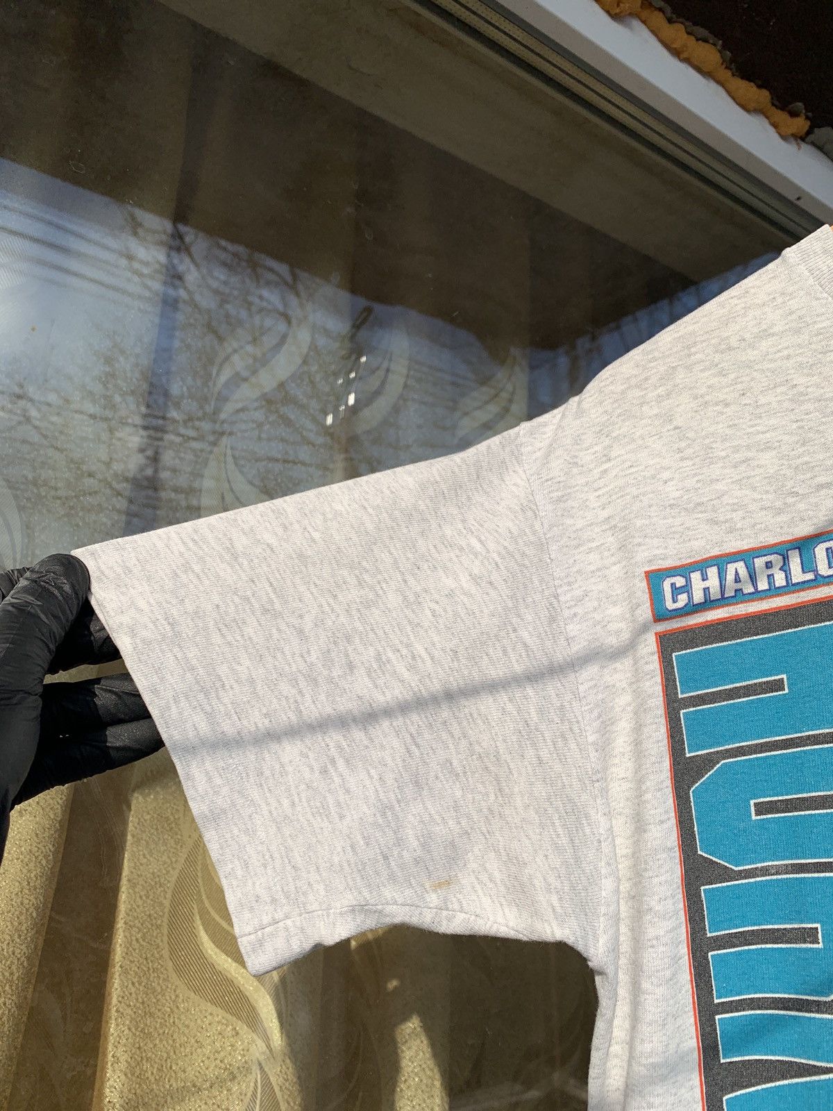 NBA Vintage Charlotte Hornets Starter NBA Single Stitch T-Shirt Size US M / EU 48-50 / 2 - 9 Thumbnail