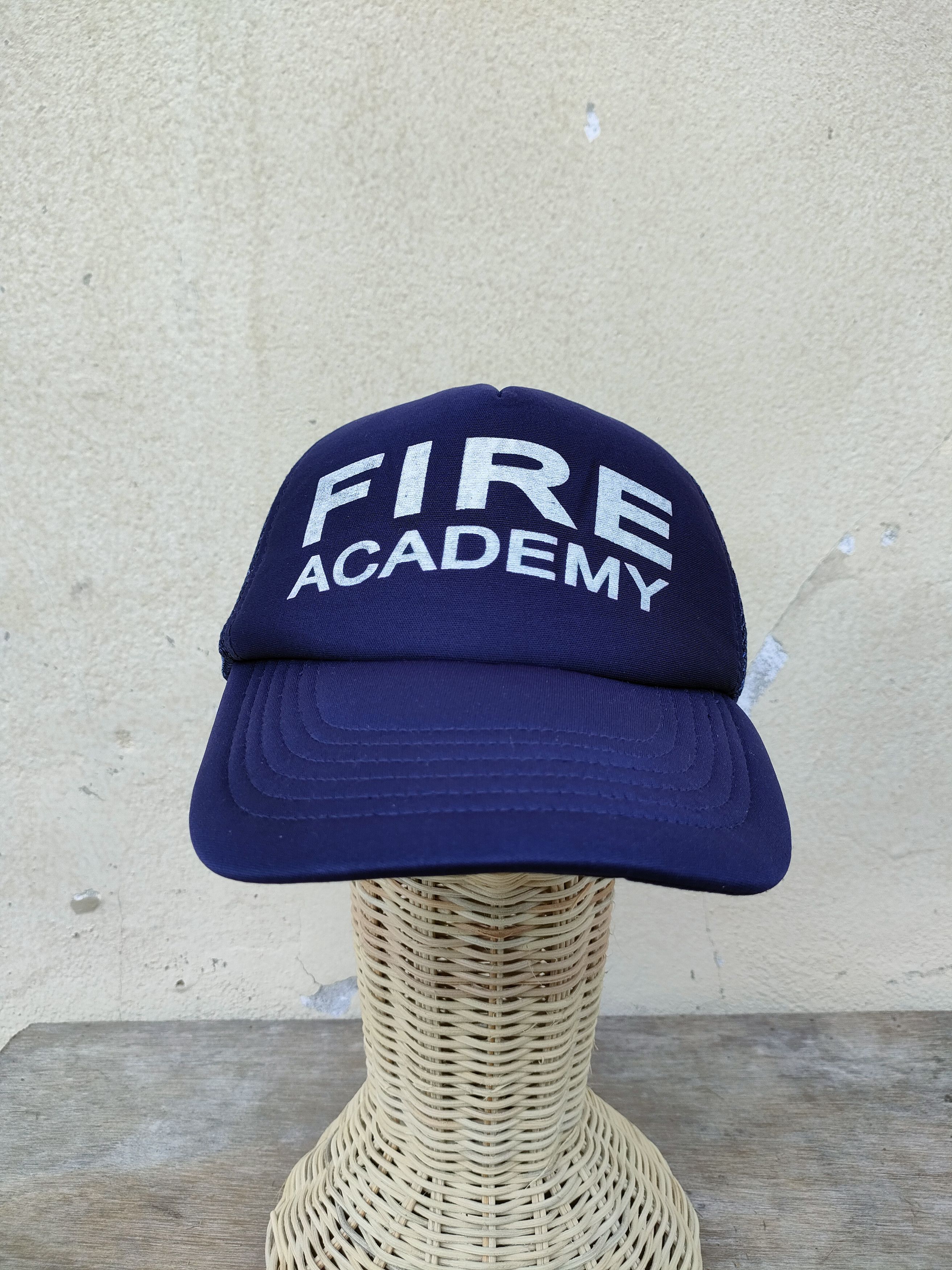 Vintage Vintage Fire Academy Trucker Hat Cap Size ONE SIZE - 1 Thumbnail