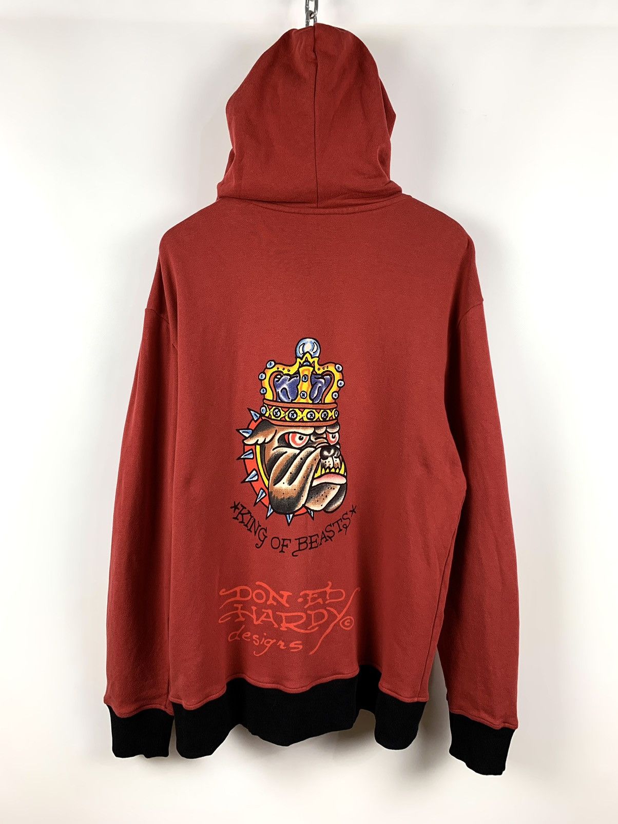 Christian Audigier Vintage Ed Hardy By Christian Audigier King Of Beasts Hoodie Size US XL / EU 56 / 4 - 5 Thumbnail