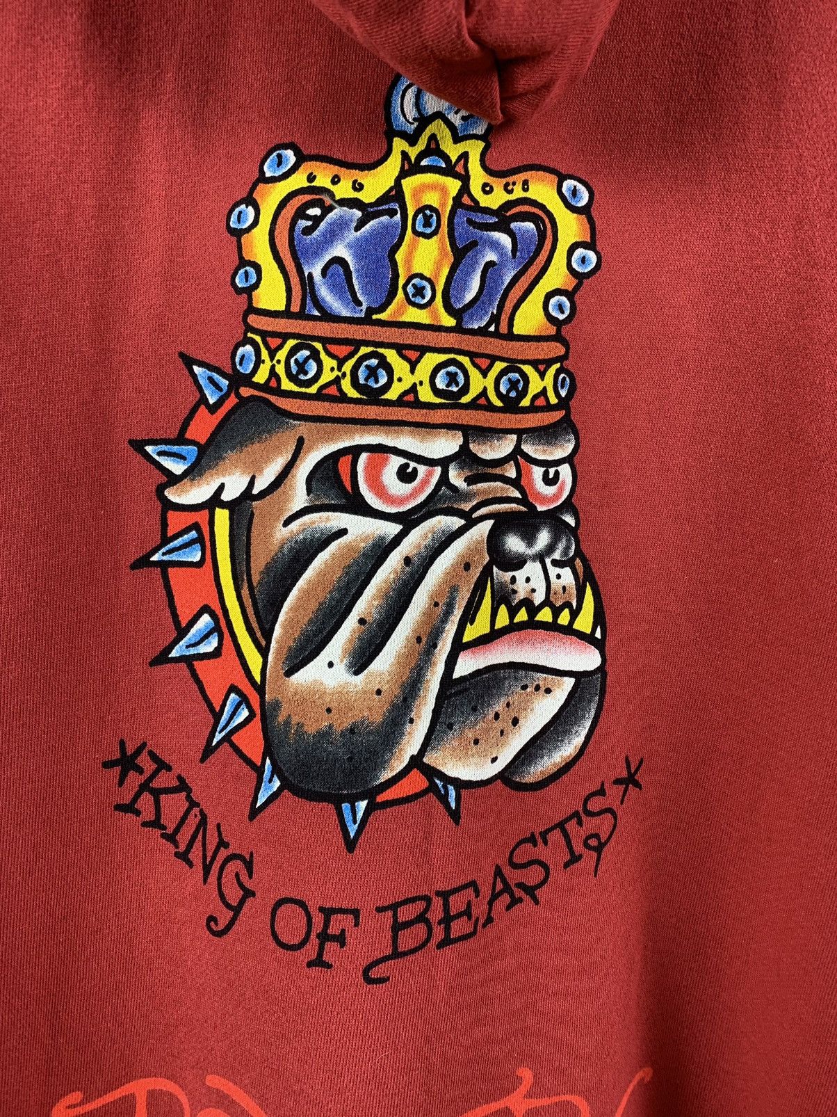 Christian Audigier Vintage Ed Hardy By Christian Audigier King Of Beasts Hoodie Size US XL / EU 56 / 4 - 9 Thumbnail