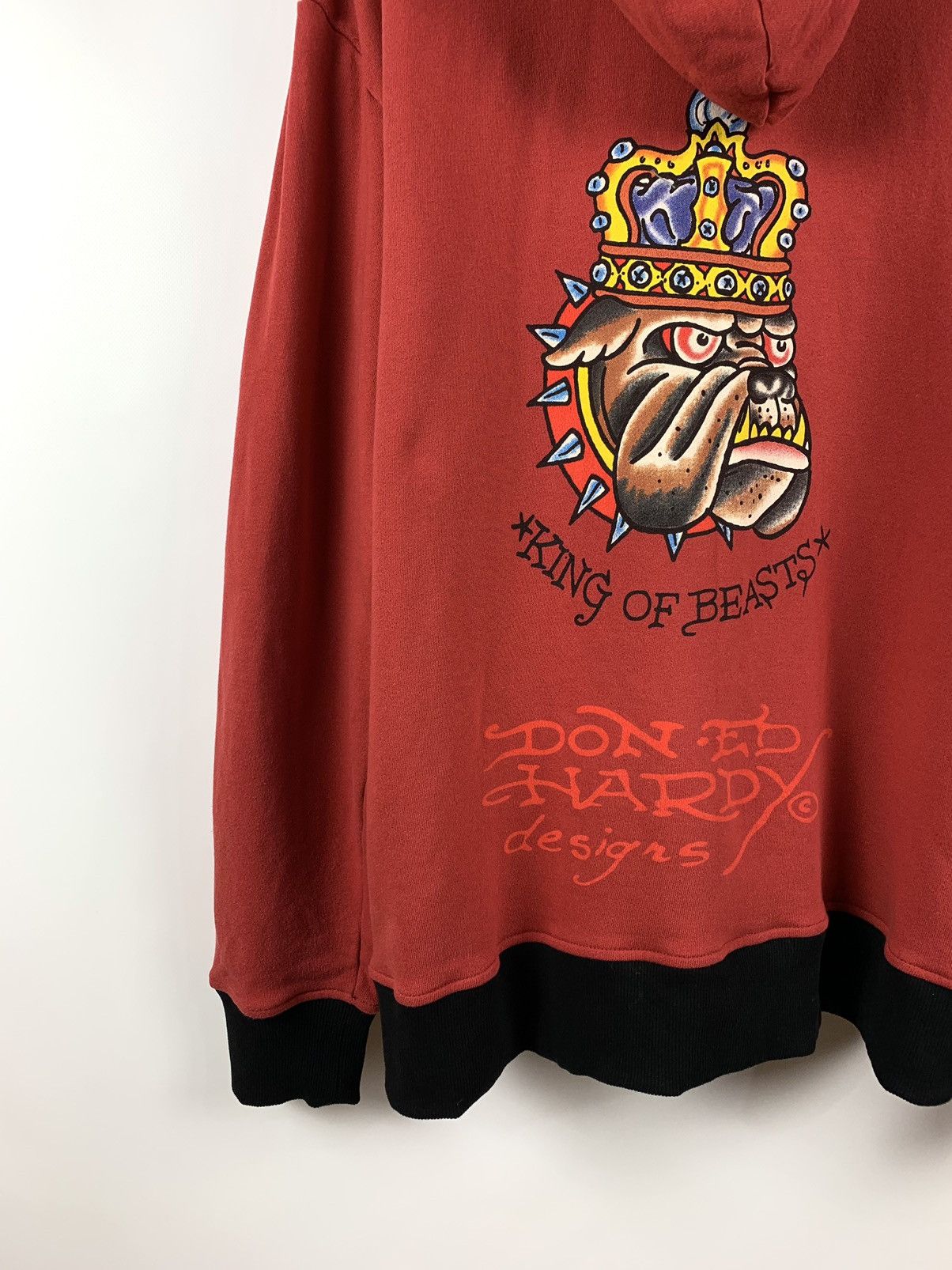 Christian Audigier Vintage Ed Hardy By Christian Audigier King Of Beasts Hoodie Size US XL / EU 56 / 4 - 8 Thumbnail