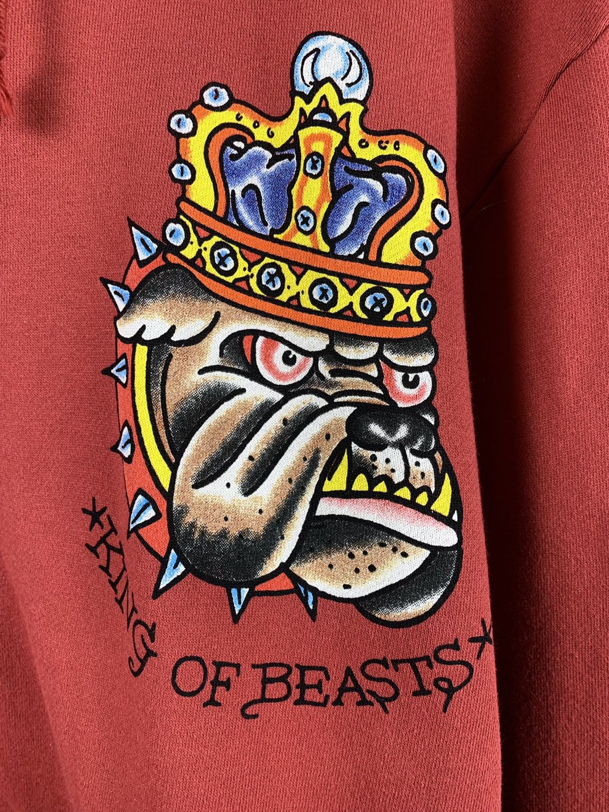 Christian Audigier Vintage Ed Hardy By Christian Audigier King Of Beasts Hoodie Size US XL / EU 56 / 4 - 11 Thumbnail