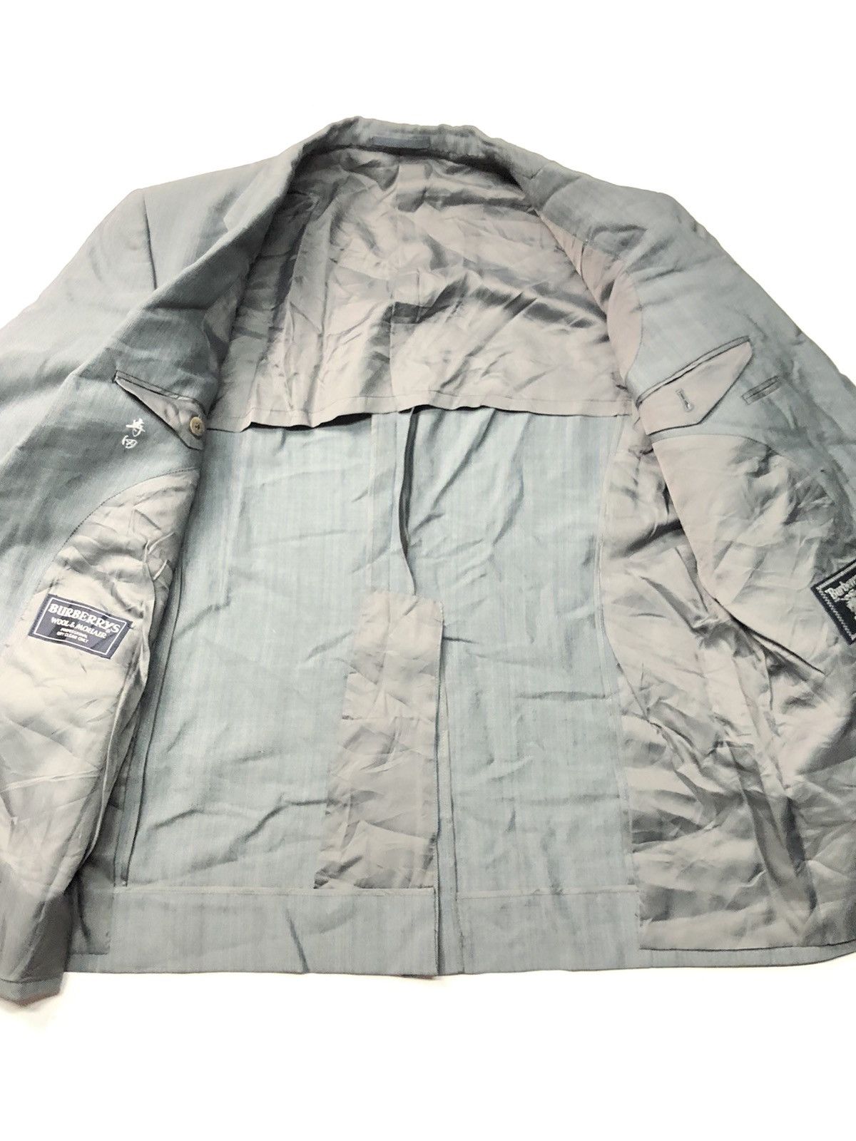 Burberry × Designer × Vintage VINTAGE BURBERRY WOOL BLAZER COAT CASUAL WEAR Size US L / EU 52-54 / 3 - 6 Thumbnail
