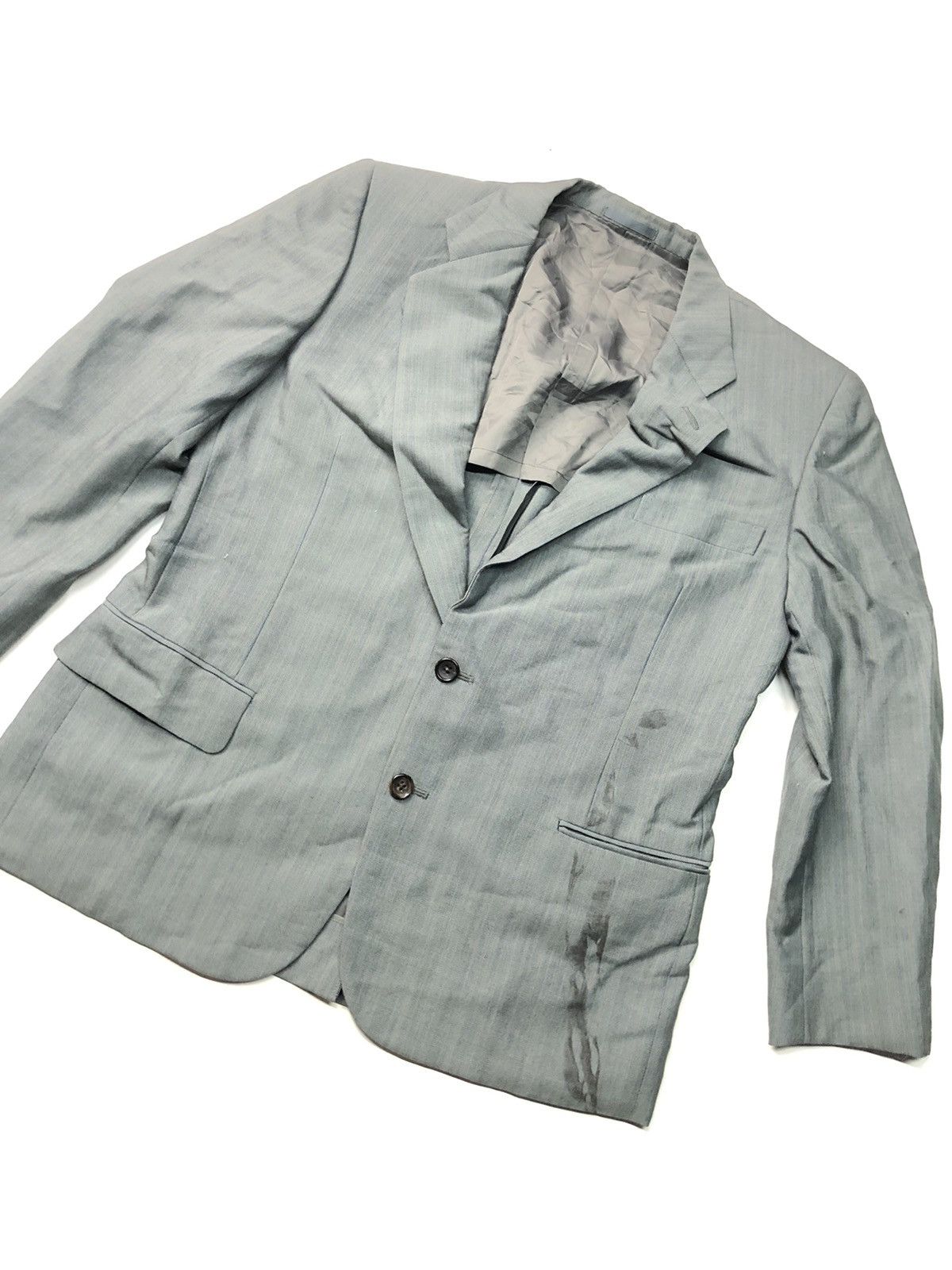 Burberry × Designer × Vintage VINTAGE BURBERRY WOOL BLAZER COAT CASUAL WEAR Size US L / EU 52-54 / 3 - 4 Thumbnail