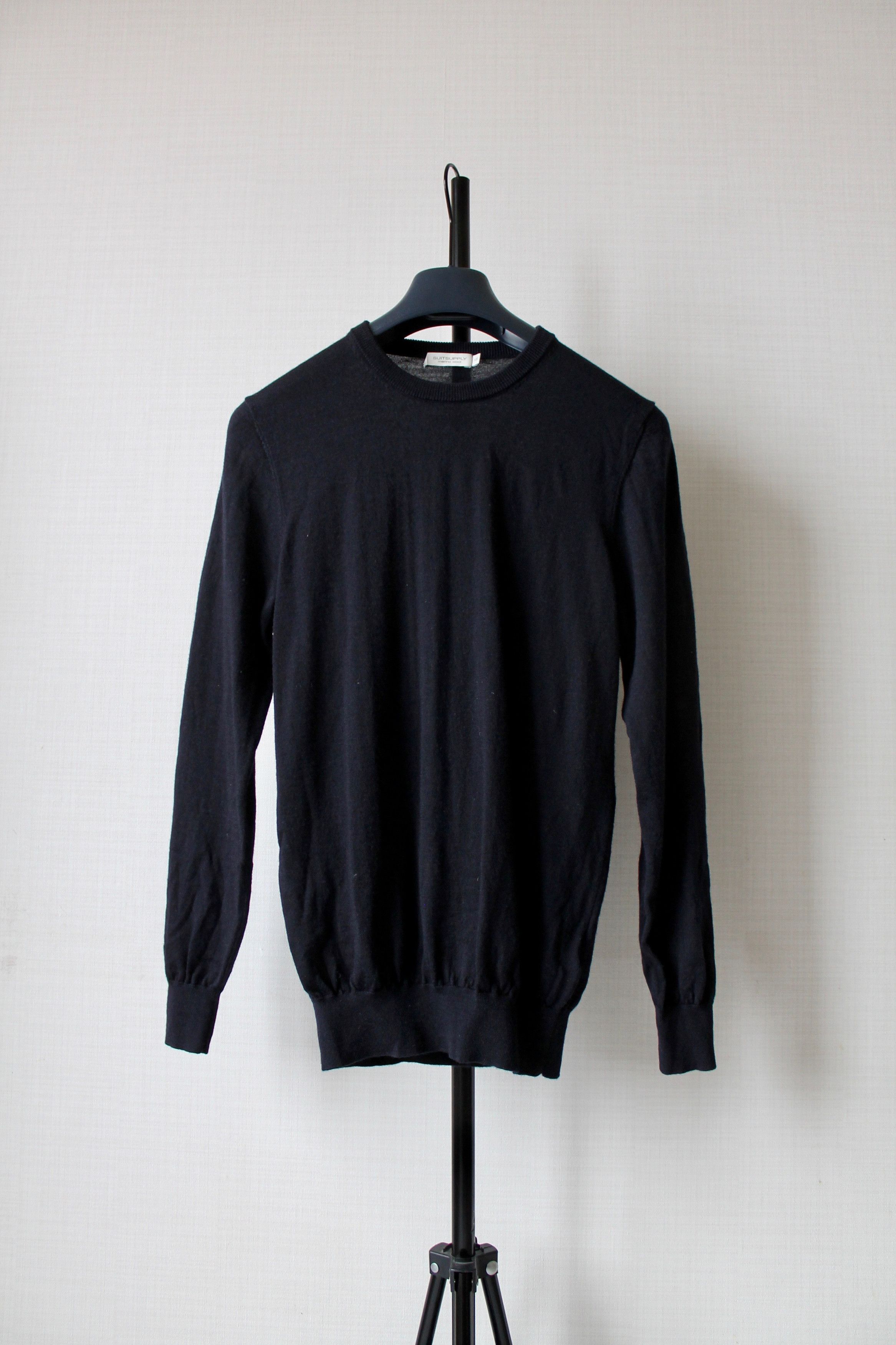 Suitsupply Suitsupply Wool Jumper Sweater Navy Blue Crew Neck Size US XS / EU 42 / 0 - 1 Thumbnail
