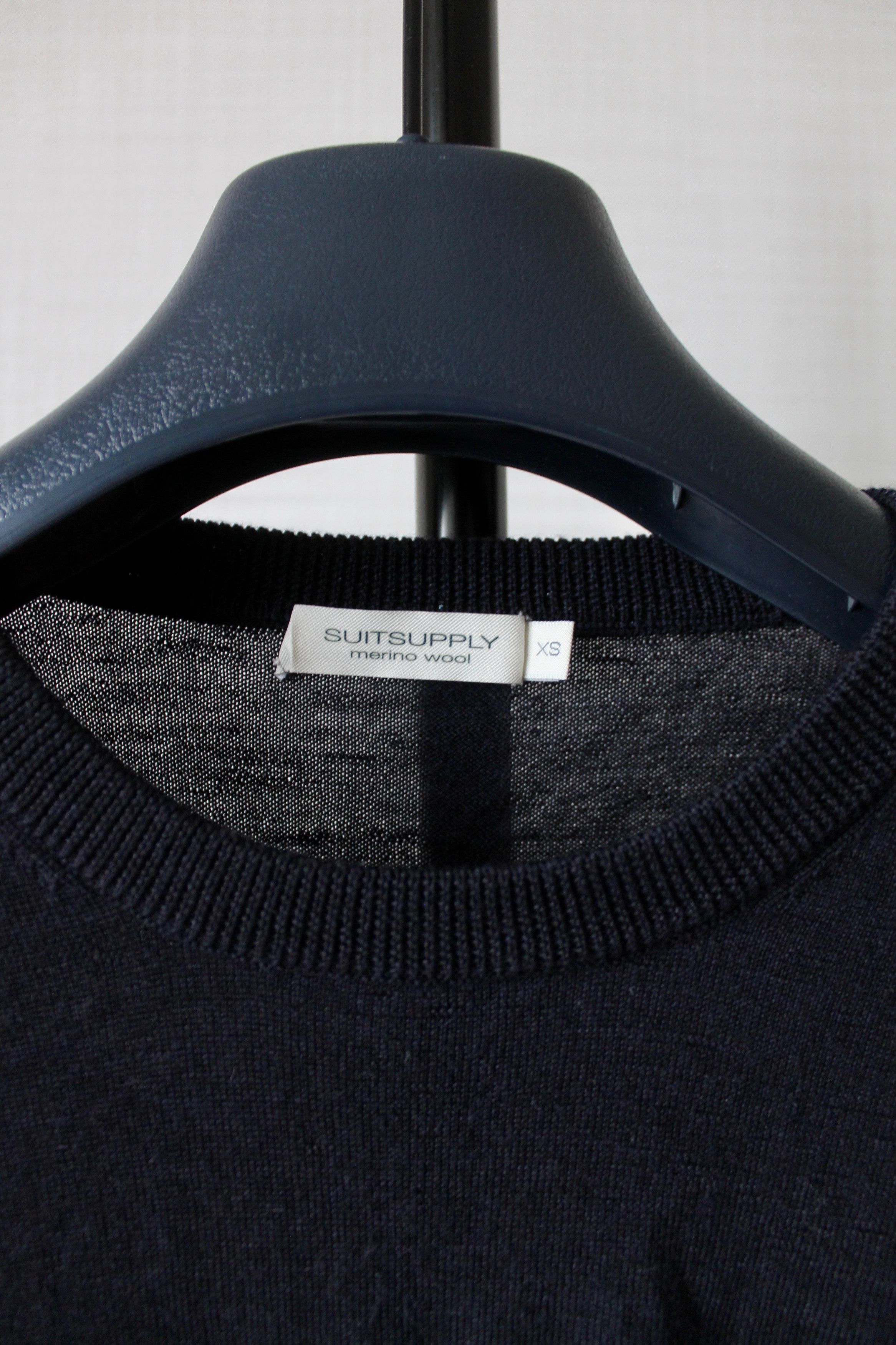 Suitsupply Suitsupply Wool Jumper Sweater Navy Blue Crew Neck Size US XS / EU 42 / 0 - 2 Thumbnail