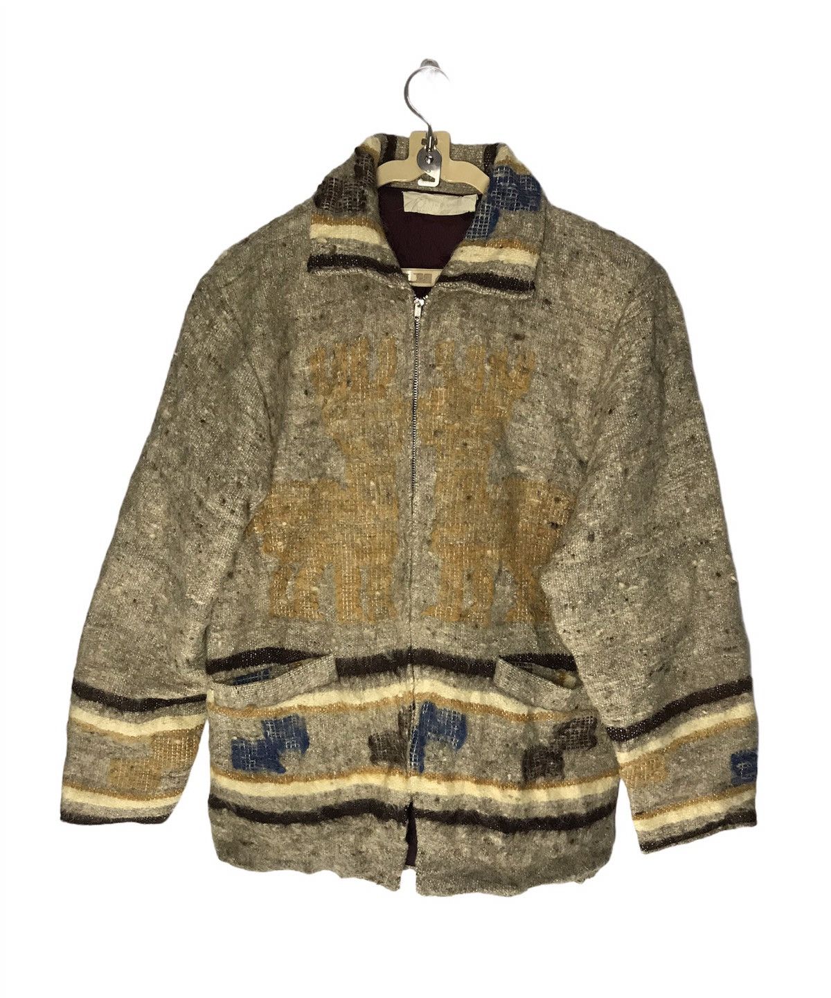 Designer × Native × Vintage Vintage native mohair zipper jacket Size US M / EU 48-50 / 2 - 1 Thumbnail