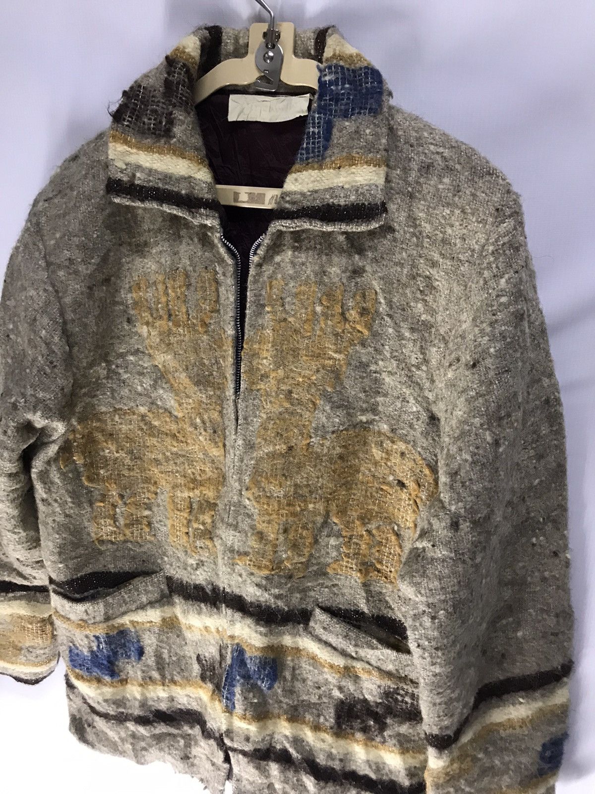 Designer × Native × Vintage Vintage native mohair zipper jacket Size US M / EU 48-50 / 2 - 3 Thumbnail