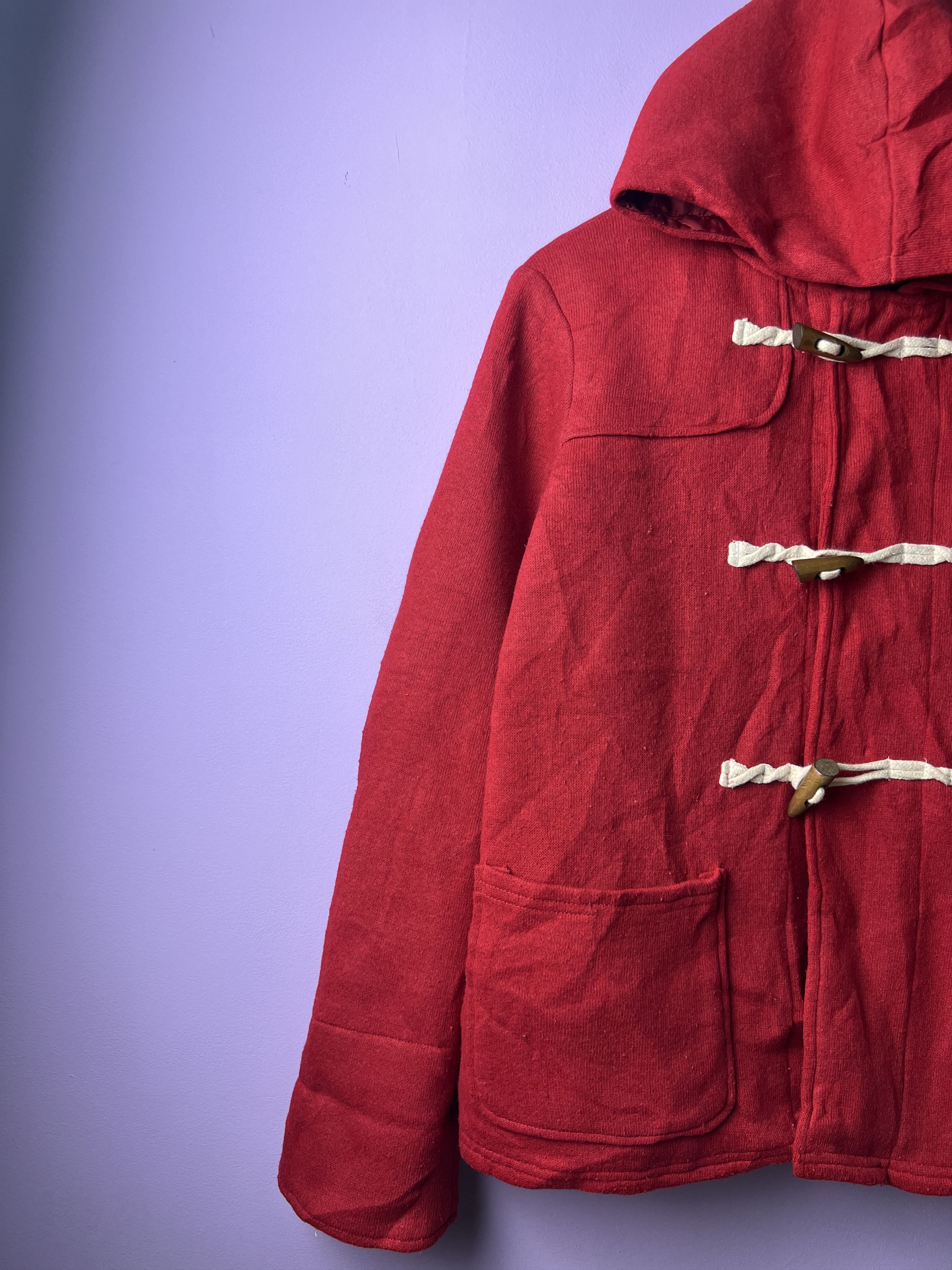 Japanese Brand 🔥Ikka Red Duffle Coats Size US M / EU 48-50 / 2 - 5 Thumbnail