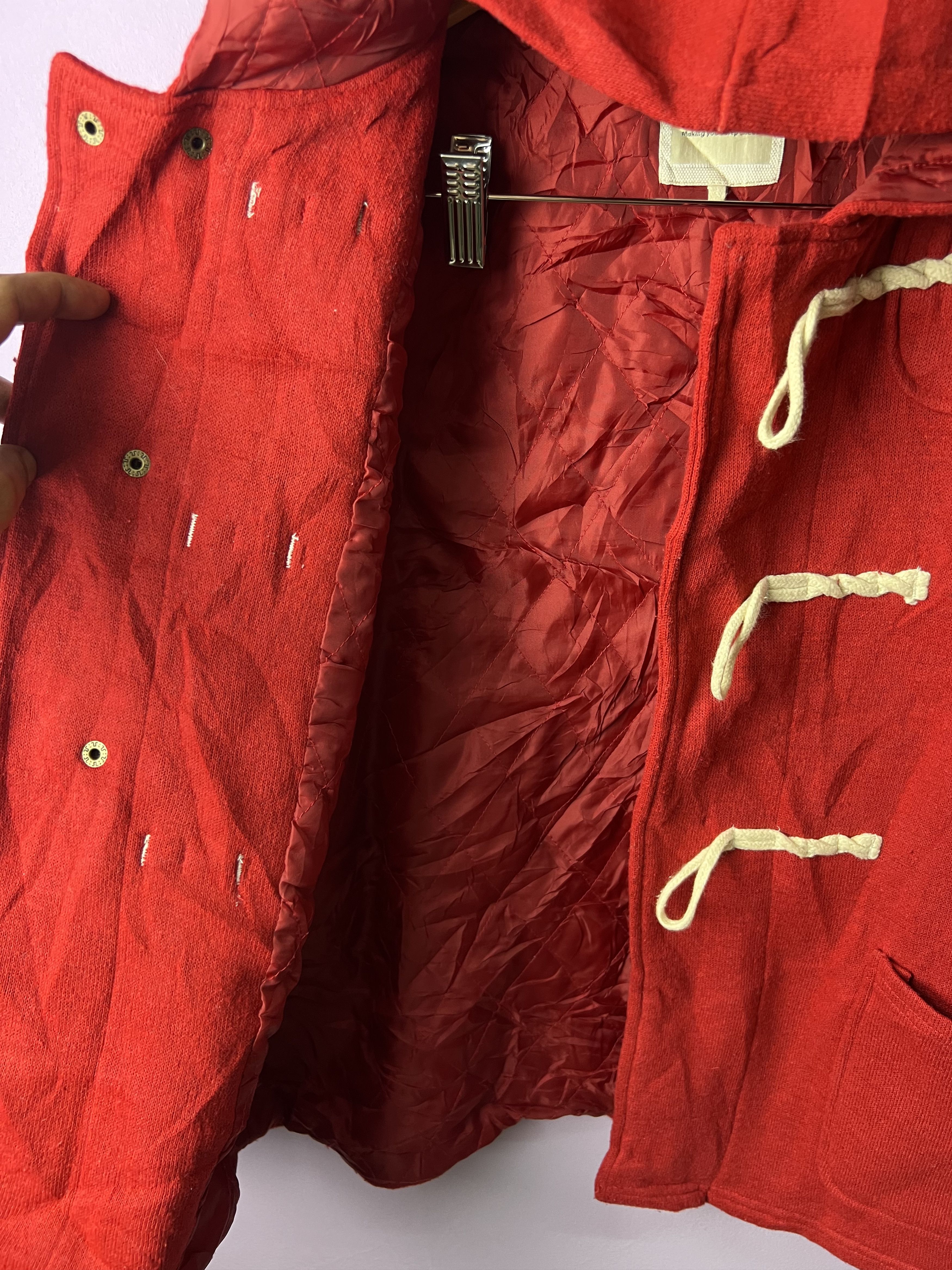 Japanese Brand 🔥Ikka Red Duffle Coats Size US M / EU 48-50 / 2 - 12 Thumbnail