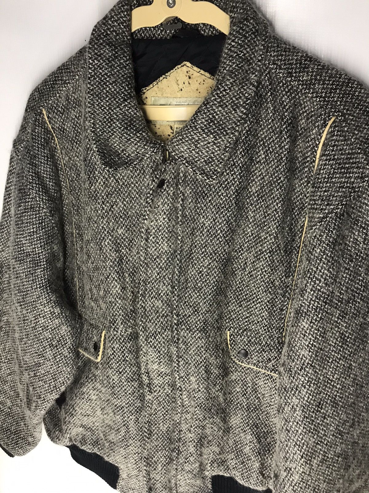 Japanese Brand × Vintage Aravach wool zipper jacket Size US L / EU 52-54 / 3 - 6 Thumbnail